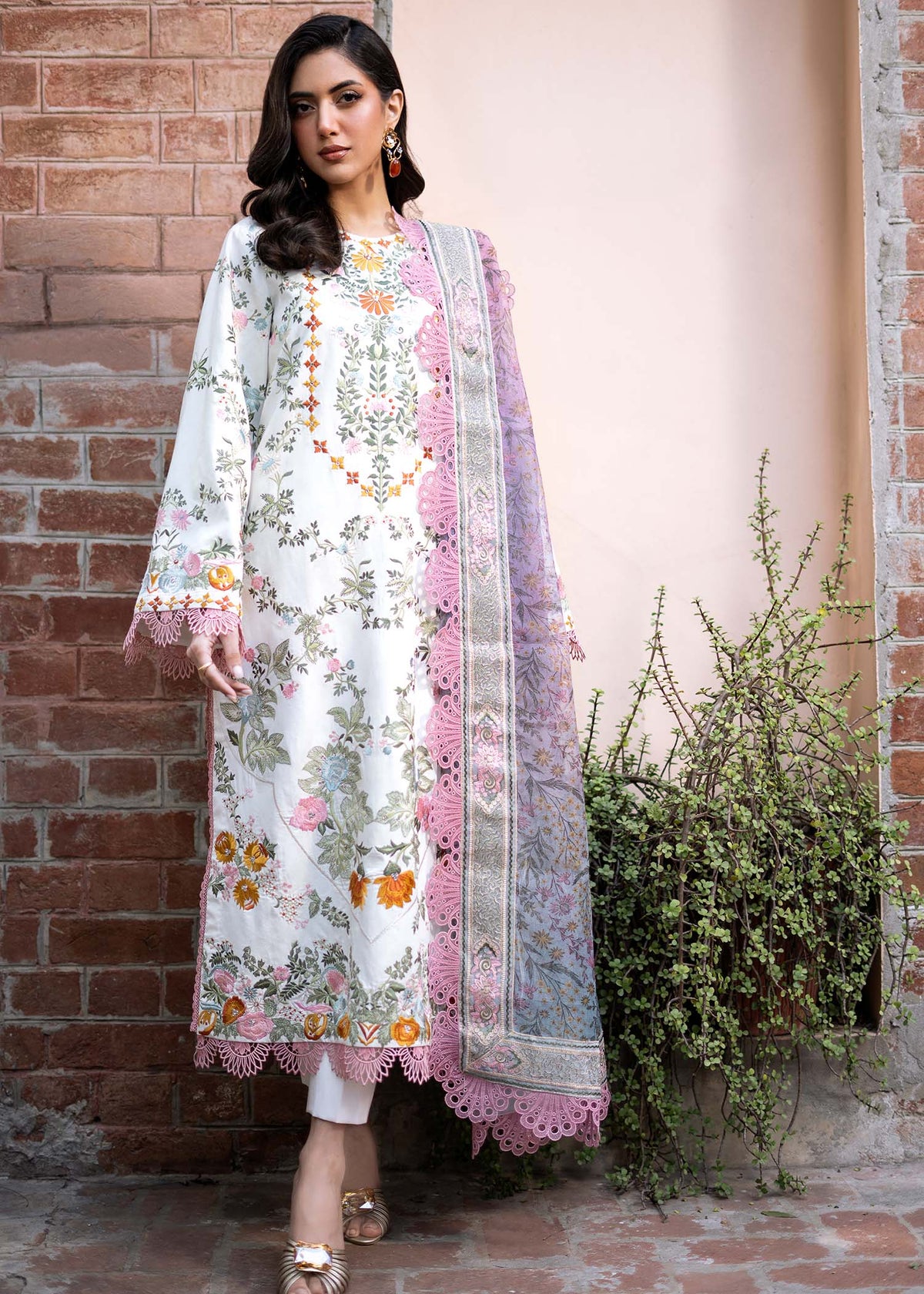 Fozia Khalid | Blossom Festive Lawn 25 | Lilly by Fozia Khalid - Designer Dress - Type: Ladies Clothes - Available at Libayah - 100% Original