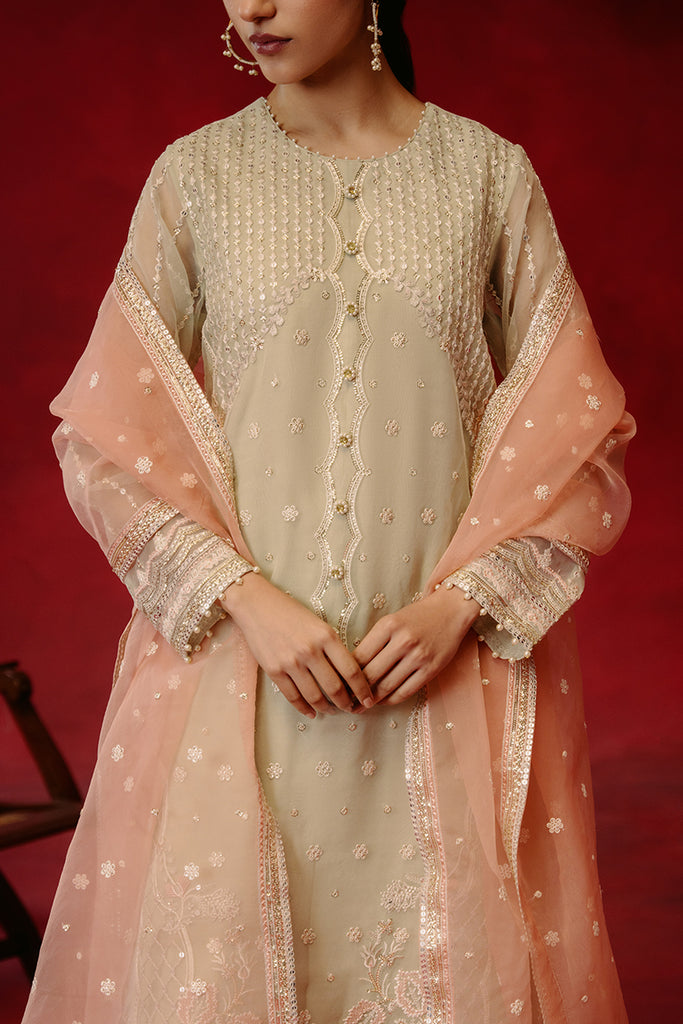 Cross Stitch | Luxe Atelier 24 | PISTACHIO DAWN by Cross Stitch - Designer Dress - Type: Ladies Clothes - Available at Libayah - 100% Original