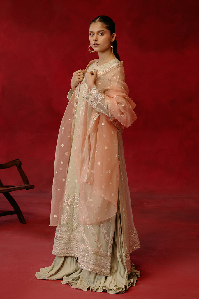 Cross Stitch | Luxe Atelier 24 | PISTACHIO DAWN by Cross Stitch - Designer Dress - Type: Ladies Clothes - Available at Libayah - 100% Original