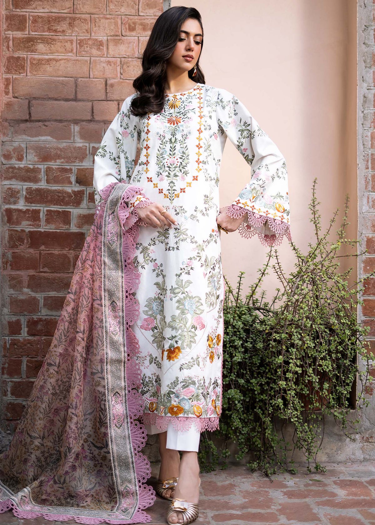 Fozia Khalid | Blossom Festive Lawn 25 | Lilly by Fozia Khalid - Designer Dress - Type: Ladies Clothes - Available at Libayah - 100% Original