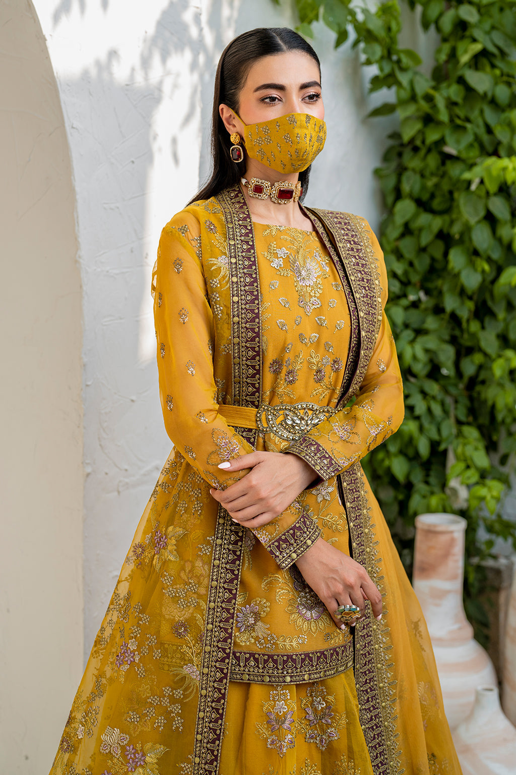 Flossie | Naqsh Formals | S-1404 (B) by Flossie - Designer Dress - Type: Ladies Clothes - Available at Libayah - 100% Original