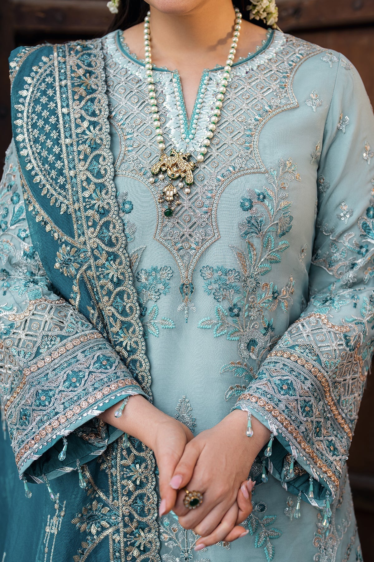 Imrozia Premium | Meeras Luxury Eid 25 | I-225 FEROZA by Imrozia Premium - Designer Dress - Type: Ladies Clothes - Available at Libayah - 100% Original