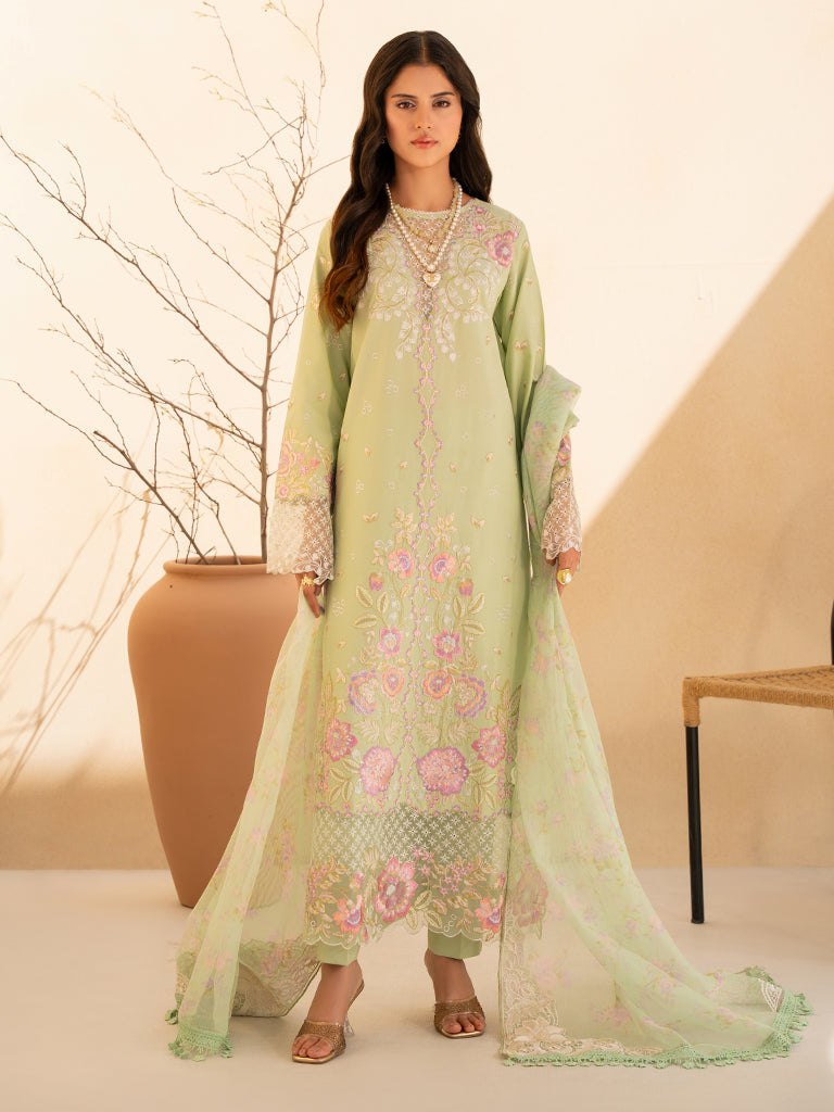 Rajbari | Jahaan Premium Festive Lawn | RAYA (Jahan) 1-B by Rajbari - Designer Dress - Type: Ladies Clothes - Available at Libayah - 100% Original