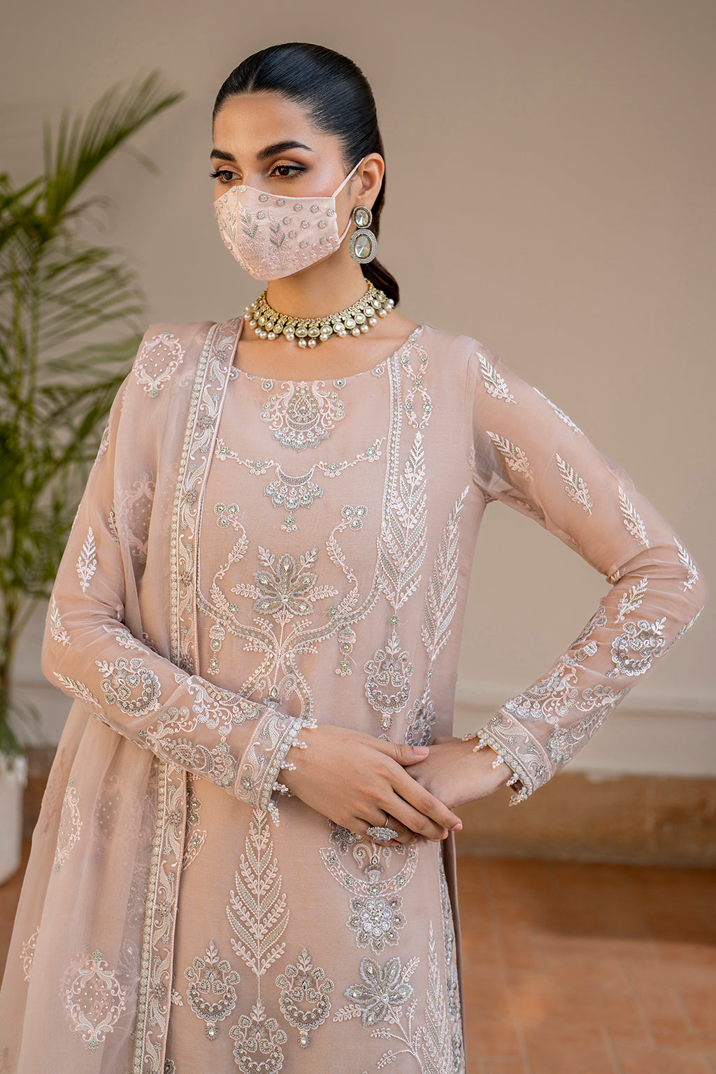 Flossie | Naqsh Formals | S-1403 (B) by Flossie - Designer Dress - Type: Ladies Clothes - Available at Libayah - 100% Original