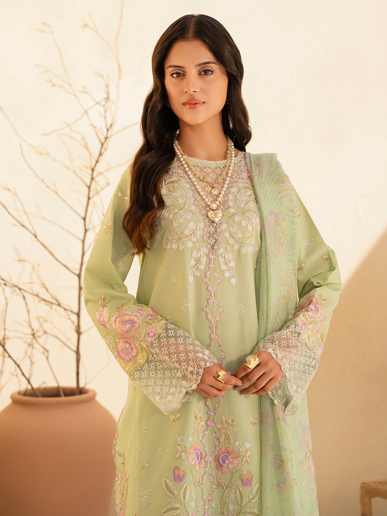 Rajbari | Jahaan Premium Festive Lawn | RAYA (Jahan) 1-B by Rajbari - Designer Dress - Type: Ladies Clothes - Available at Libayah - 100% Original