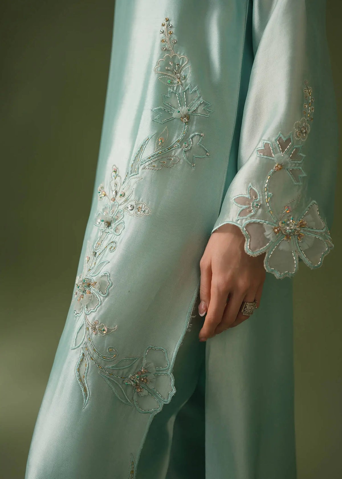 Jeem | Celestial Luxe Formals | ZIRA ICE BLUE by Jeem - Designer Dress  - Type : Ladies Clothes - Available at Libayah - 100% Original 