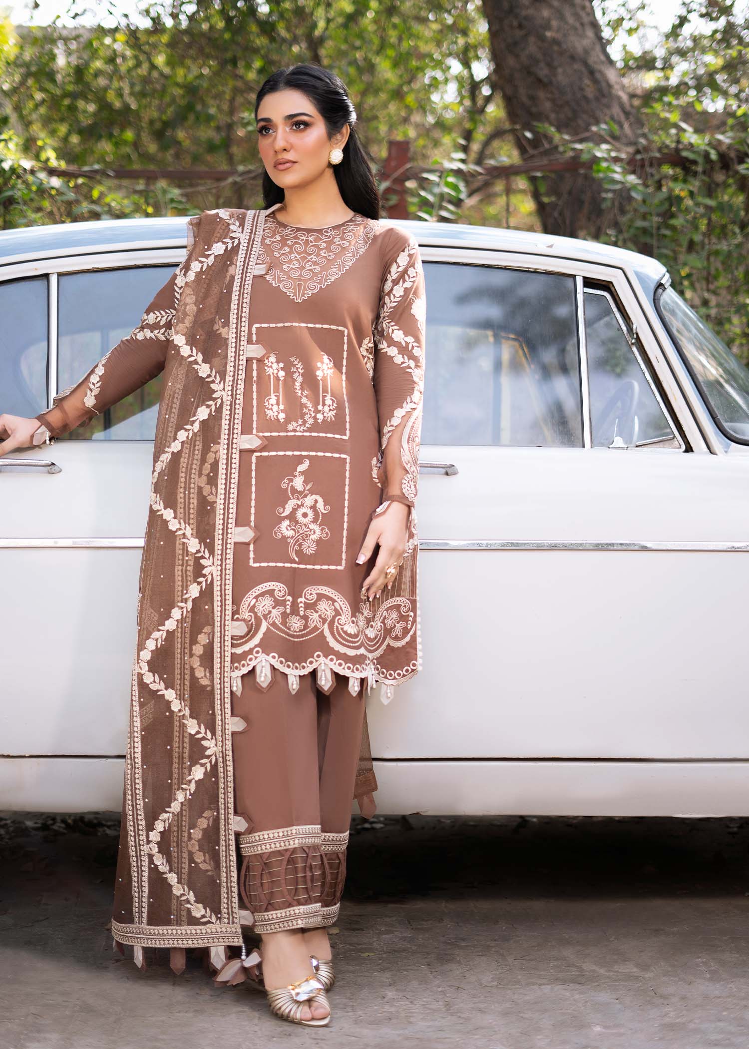 Fozia Khalid | Blossom Festive Lawn 25 | Spirea by Fozia Khalid - Designer Dress - Type: Ladies Clothes - Available at Libayah - 100% Original