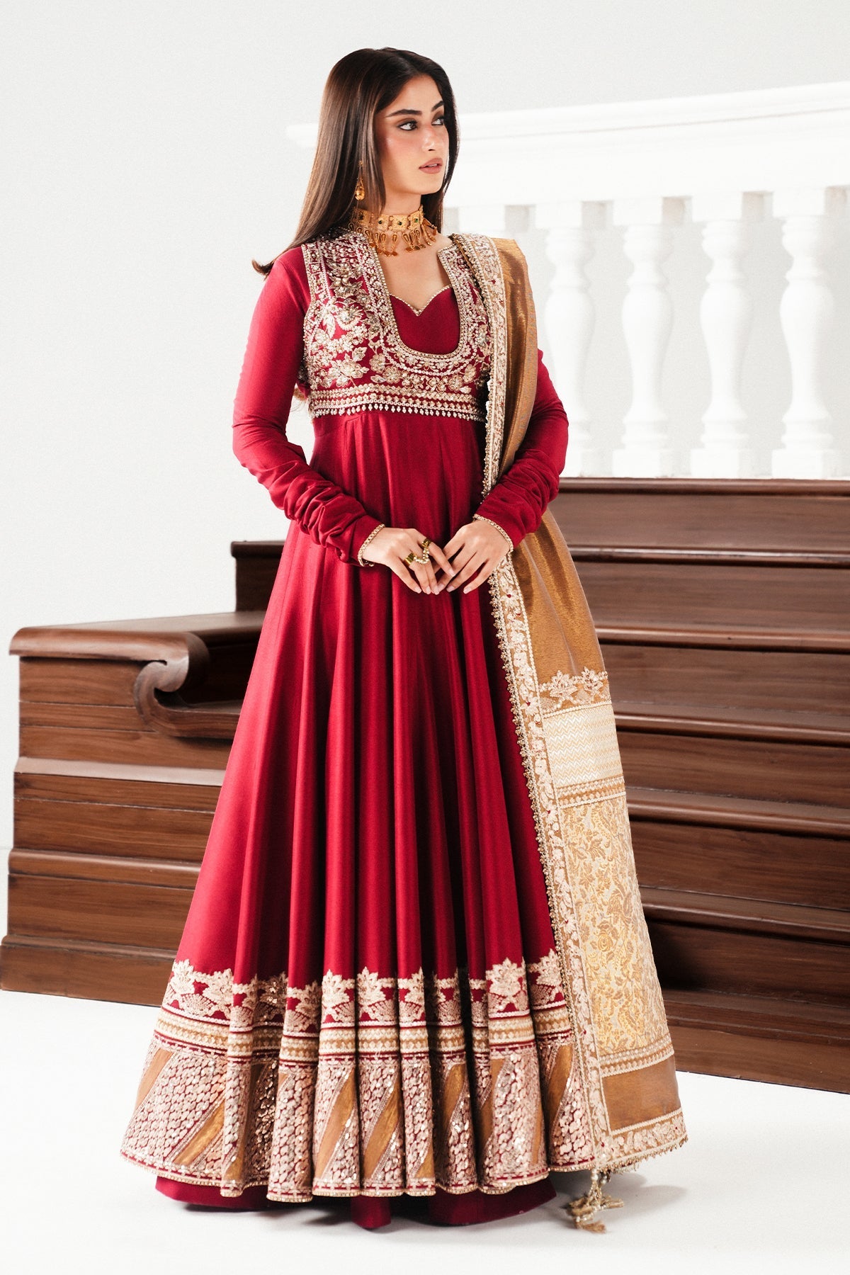 Saad Bin Shahzad | Festive Pret 26 | Rayan - Luxury Dress - available at Maria Faisal in UK and USA.