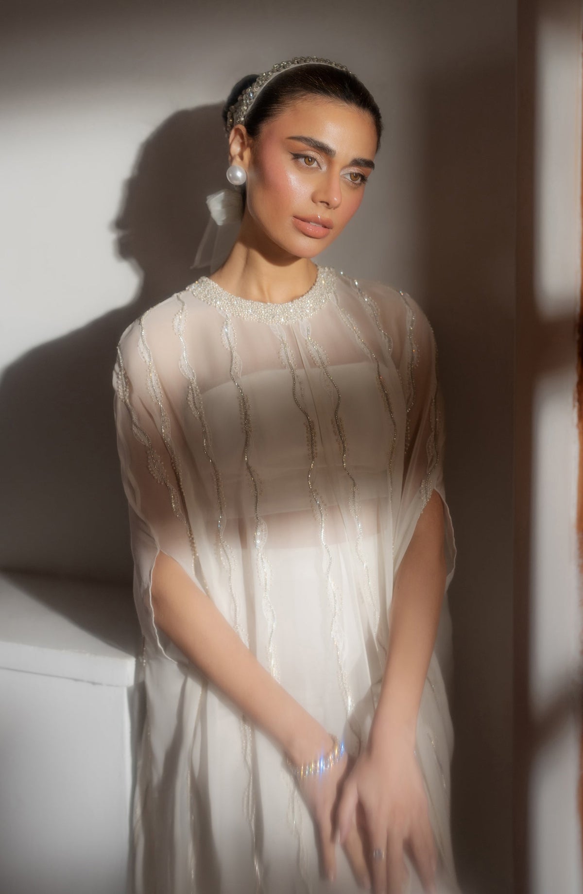 Caia | Luxury Eid Edits 25 | SADIE-WHITE by Caia - Designer Dress - Type: Ladies Clothes - Available at Libayah - 100% Original