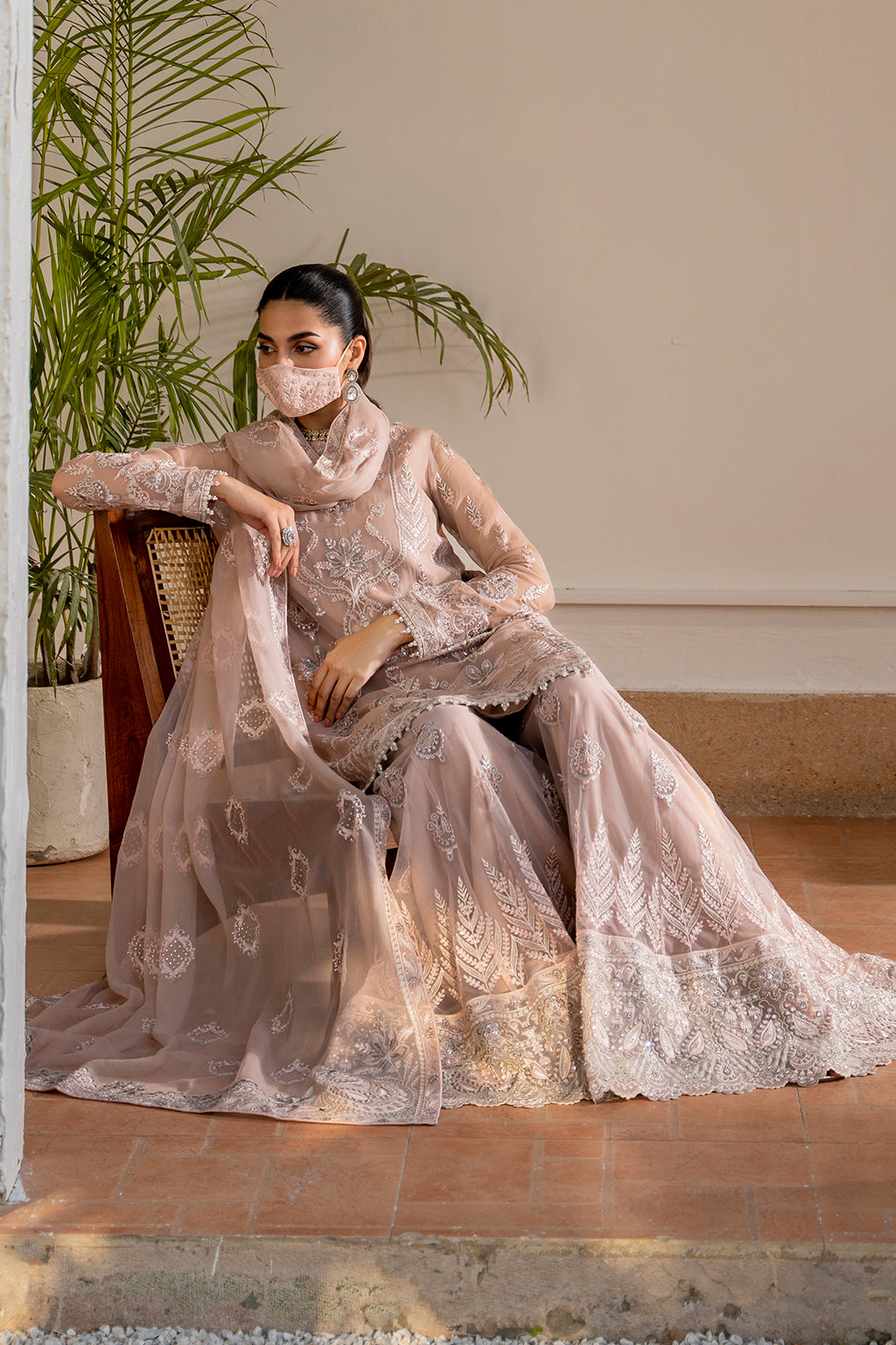 Flossie | Naqsh Formals | S-1403 (B) by Flossie - Designer Dress - Type: Ladies Clothes - Available at Libayah - 100% Original