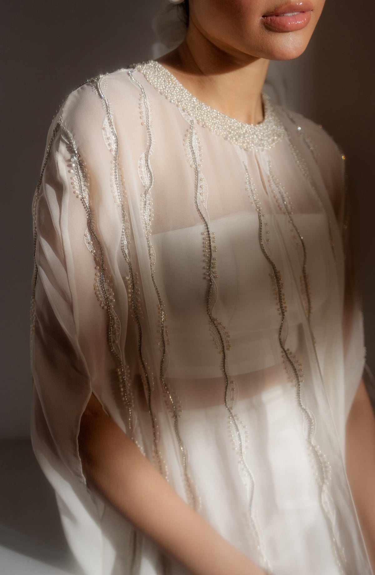 Caia | Luxury Eid Edits 25 | SADIE-WHITE by Caia - Designer Dress - Type: Ladies Clothes - Available at Libayah - 100% Original