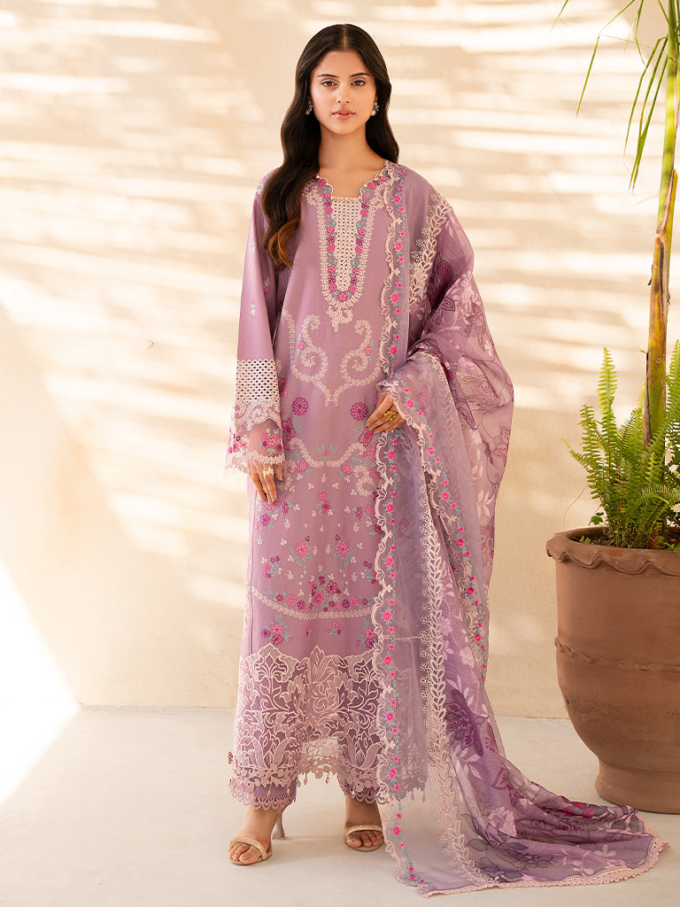 Rajbari | Jahaan Premium Festive Lawn | SILA (Jahan) 3-B by Rajbari - Designer Dress - Type: Ladies Clothes - Available at Libayah - 100% Original