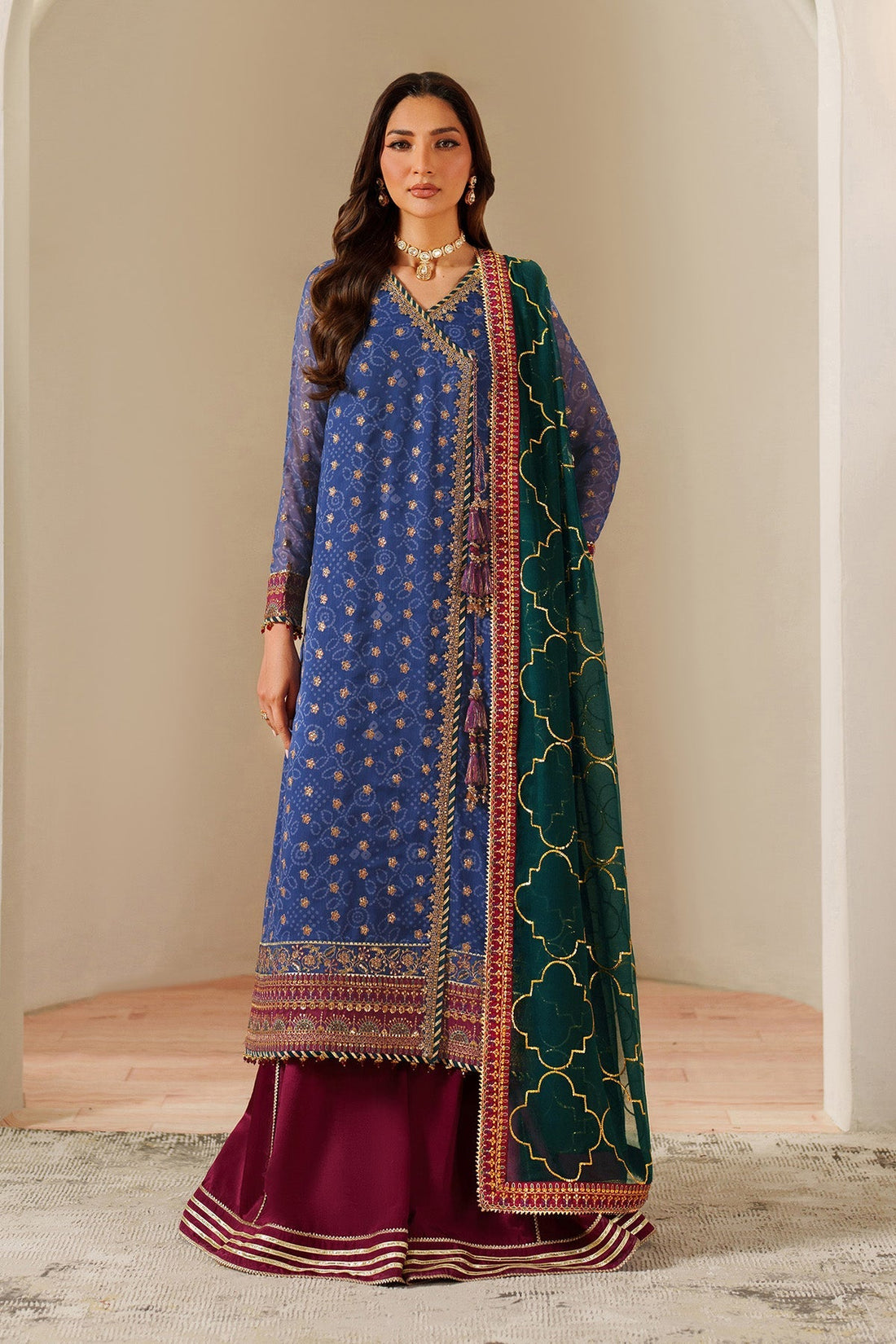 Alizeh | Fleur Chiffon |  AF-CH-2198-Rahsa by Alizeh - Designer Dress  - Type : Ladies Clothes - Available at Libayah - 100% Original 