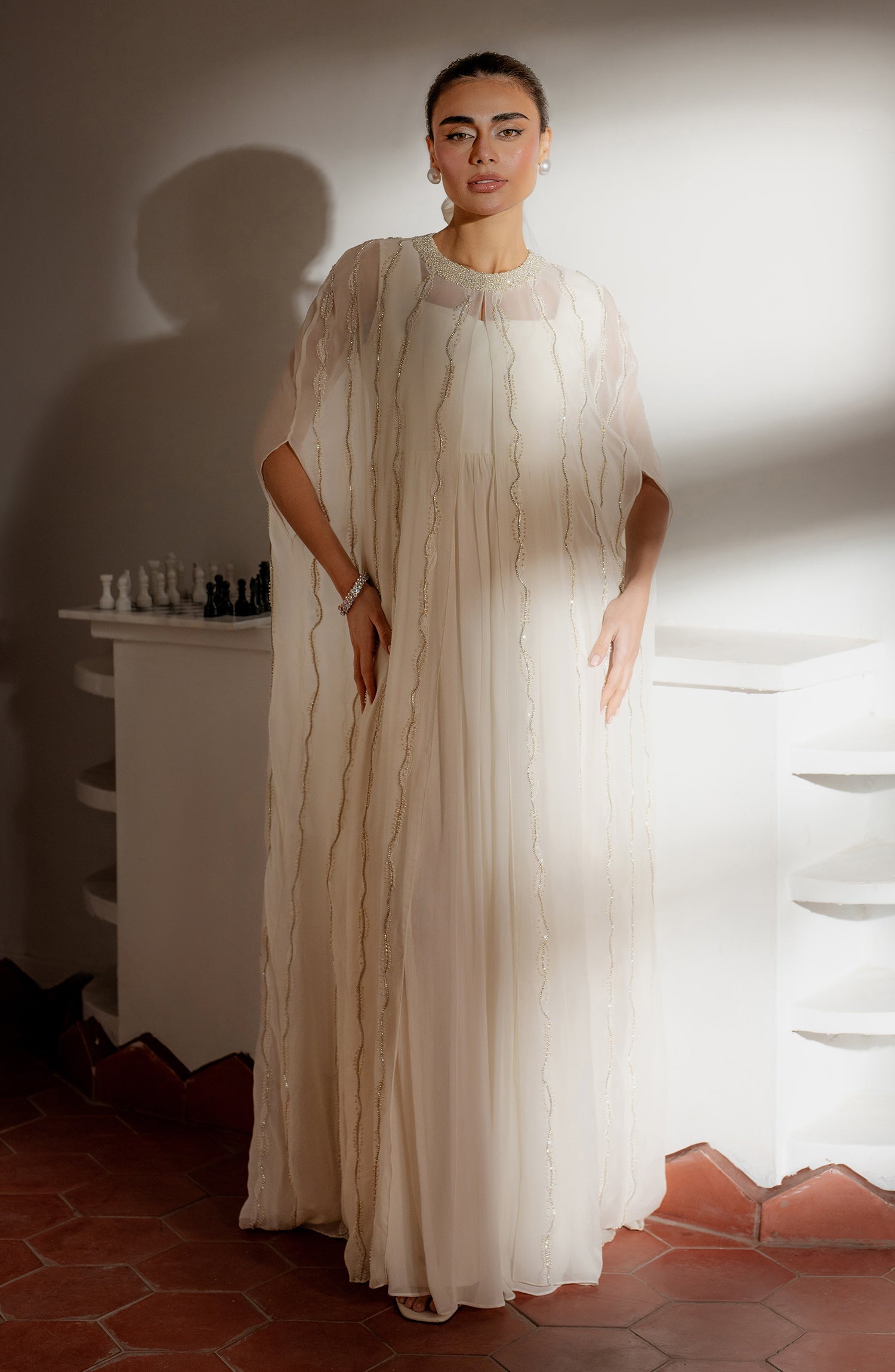 Caia | Luxury Eid Edits 25 | SADIE-WHITE by Caia - Designer Dress - Type: Ladies Clothes - Available at Libayah - 100% Original