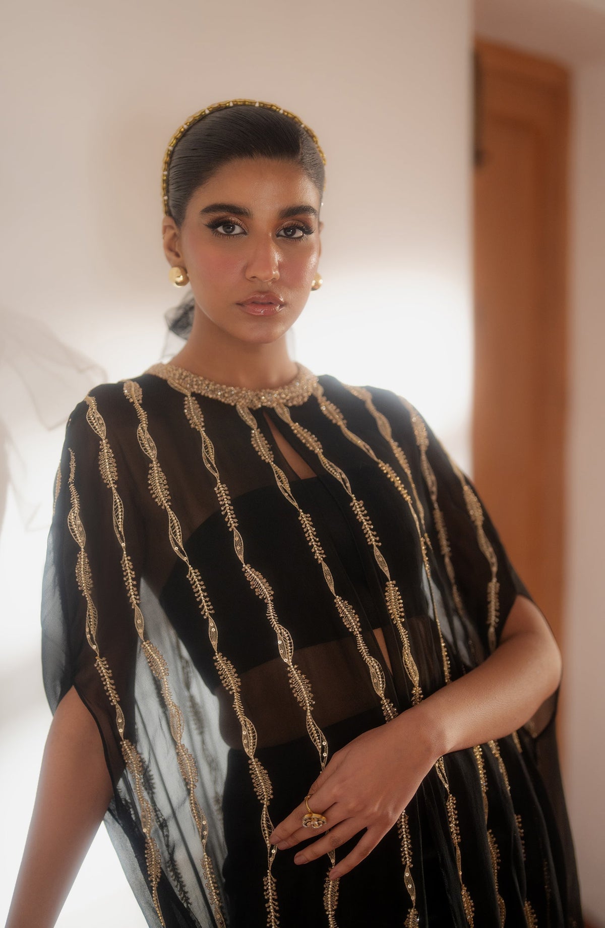 Caia | Luxury Eid Edits 25 | SADIE- BLACK by Caia - Designer Dress - Type: Ladies Clothes - Available at Libayah - 100% Original