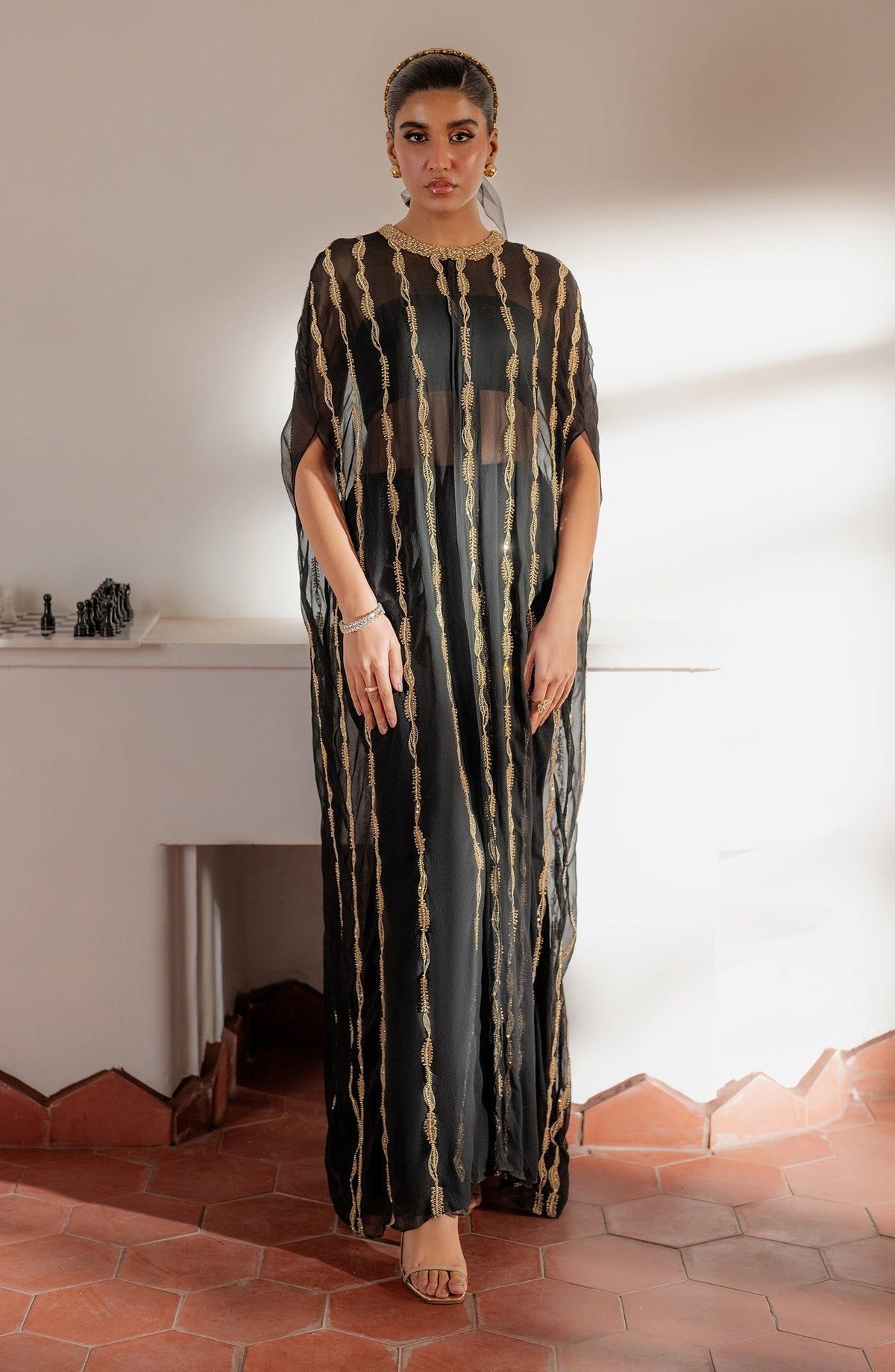 Caia | Luxury Eid Edits 25 | SADIE- BLACK by Caia - Designer Dress - Type: Ladies Clothes - Available at Libayah - 100% Original