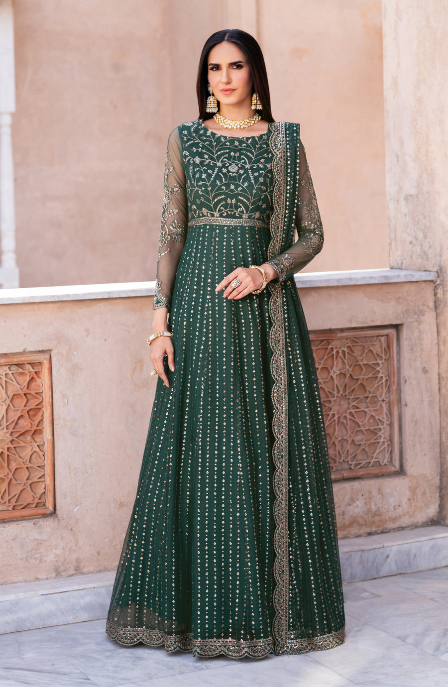 Zarif | Sahiba Formals | UNST-SBA-05 KERAN by Zarif - Designer Dress  - Type : Ladies Clothes - Available at Libayah - 100% Original 