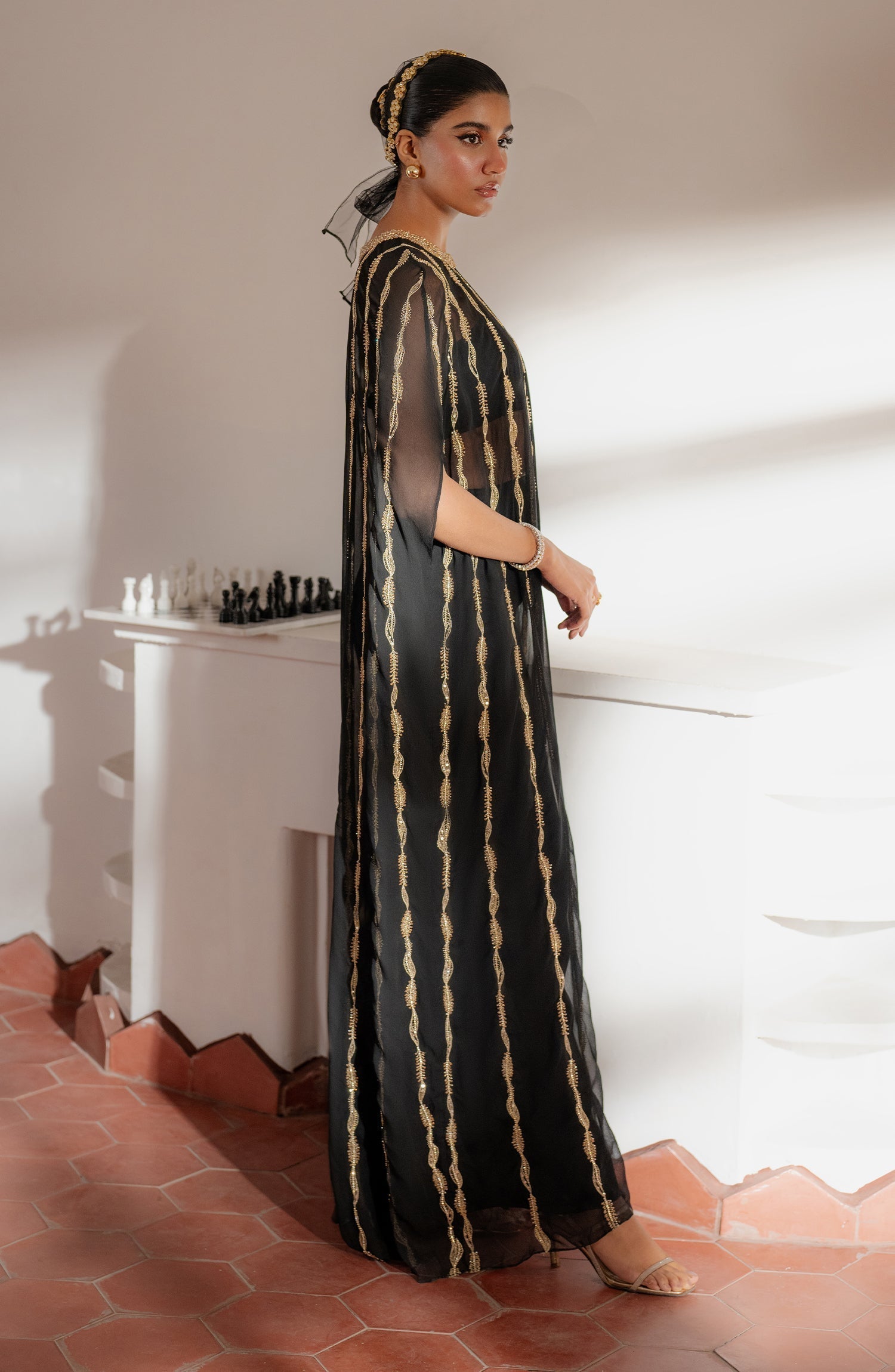 Caia | Luxury Eid Edits 25 | SADIE- BLACK by Caia - Designer Dress - Type: Ladies Clothes - Available at Libayah - 100% Original