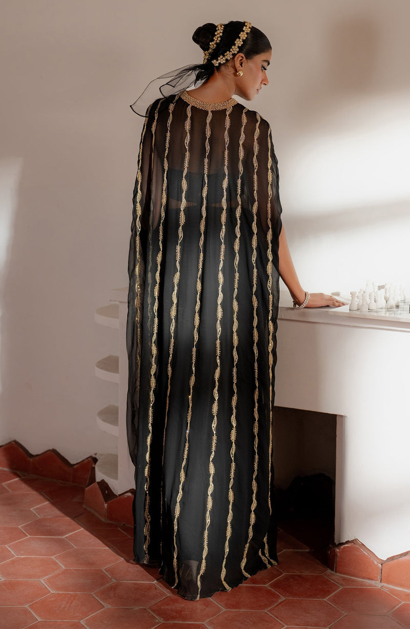 Caia | Luxury Eid Edits 25 | SADIE- BLACK by Caia - Designer Dress - Type: Ladies Clothes - Available at Libayah - 100% Original