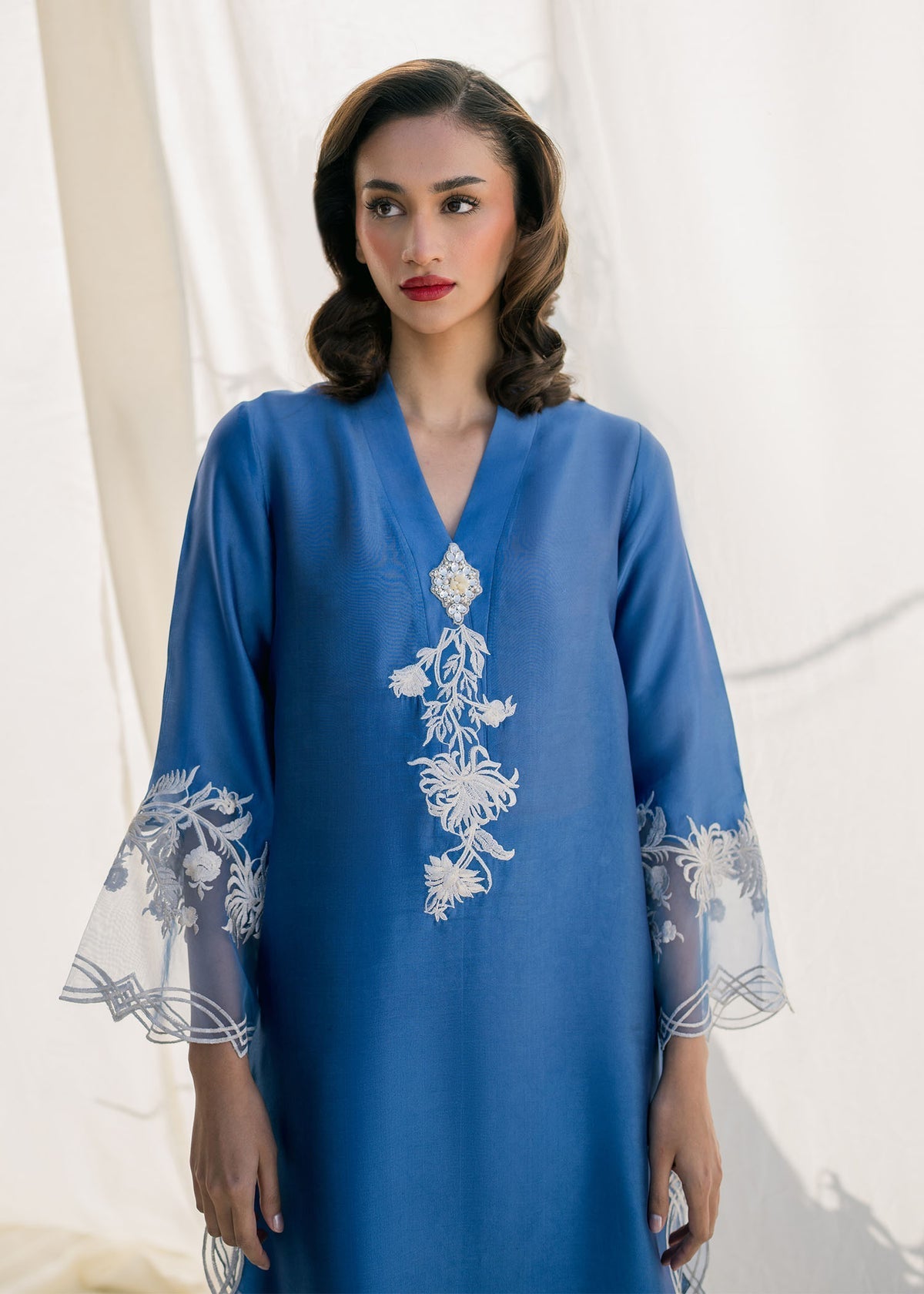 Mahgul | Samara Pret | Ocean Mist by Mahgul - Designer Dress - Type: Ladies Clothes - Available at Libayah - 100% Original