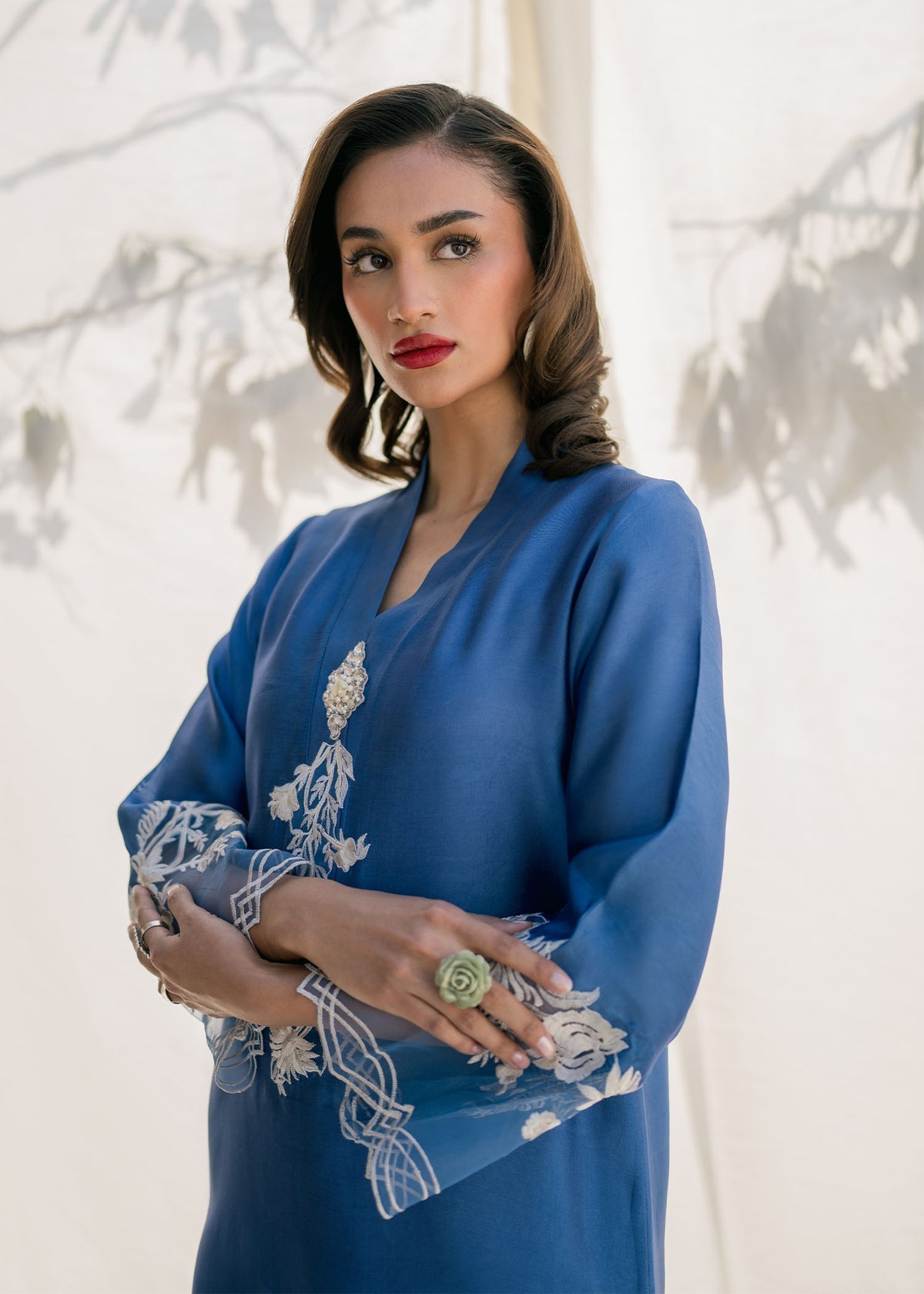 Mahgul | Samara Pret | Ocean Mist by Mahgul - Designer Dress - Type: Ladies Clothes - Available at Libayah - 100% Original