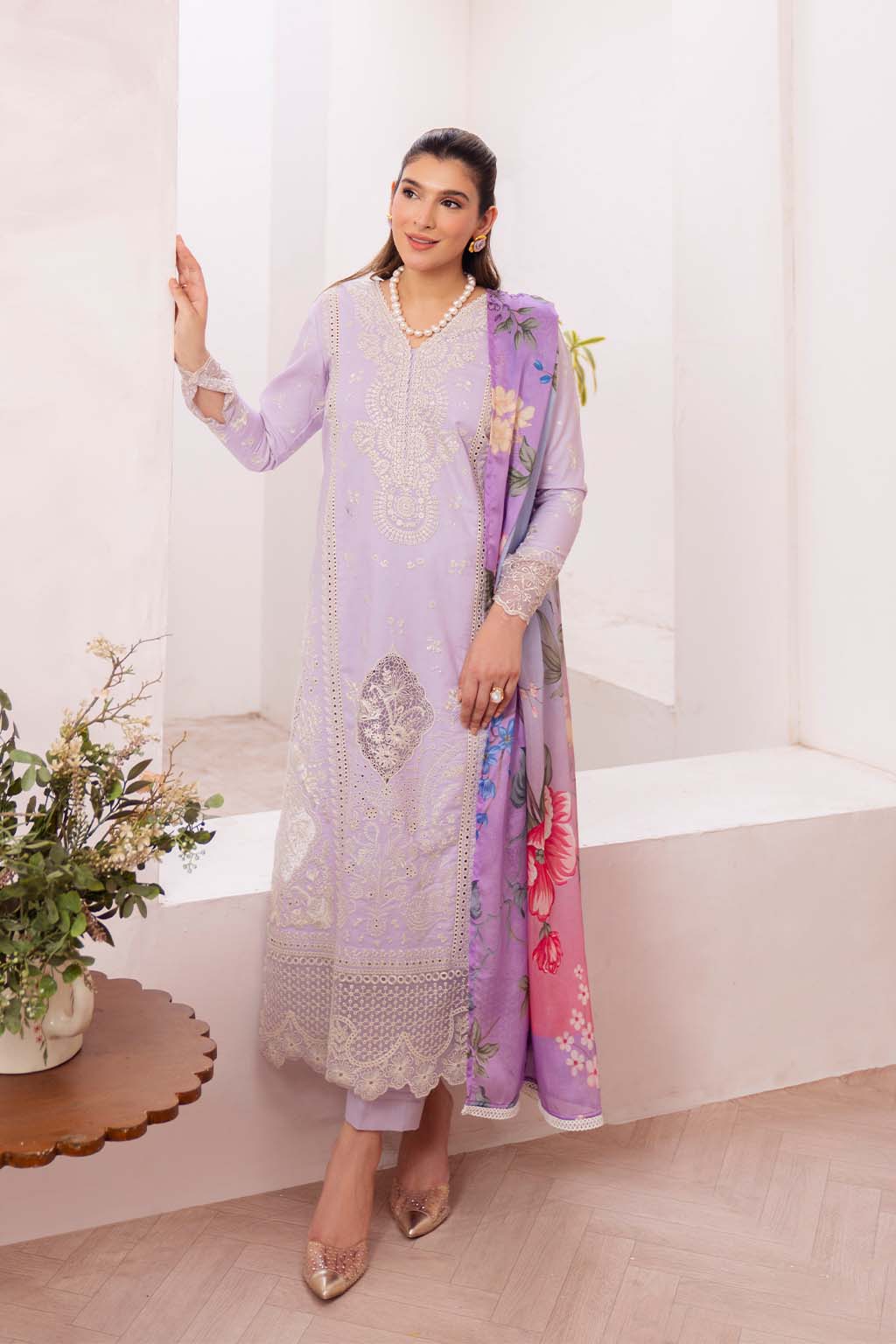 Neeshay | Symphony Luxury Lawn | MUSE by Neeshay - Designer Dress - Type: Ladies Clothes - Available at Libayah - 100% Original
