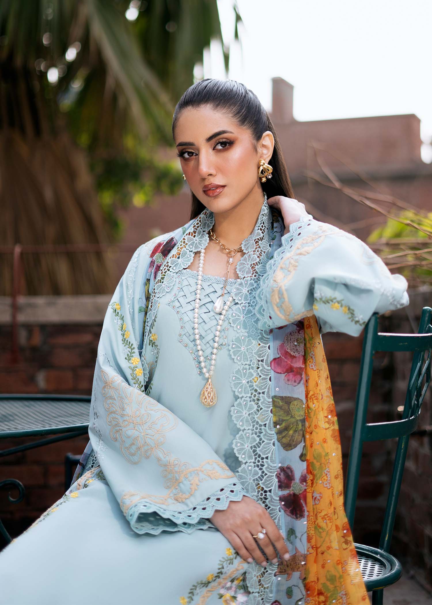 Fozia Khalid | Blossom Festive Lawn 25 |Freesia by Fozia Khalid - Designer Dress - Type: Ladies Clothes - Available at Libayah - 100% Original