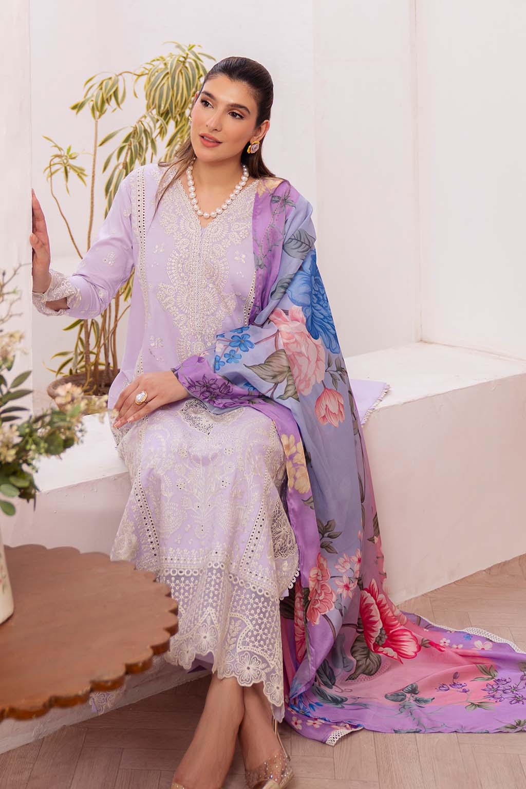 Neeshay | Symphony Luxury Lawn | MUSE by Neeshay - Designer Dress - Type: Ladies Clothes - Available at Libayah - 100% Original
