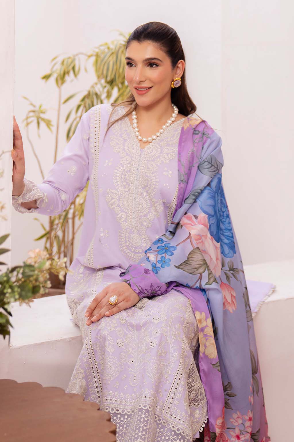 Neeshay | Symphony Luxury Lawn | MUSE by Neeshay - Designer Dress - Type: Ladies Clothes - Available at Libayah - 100% Original