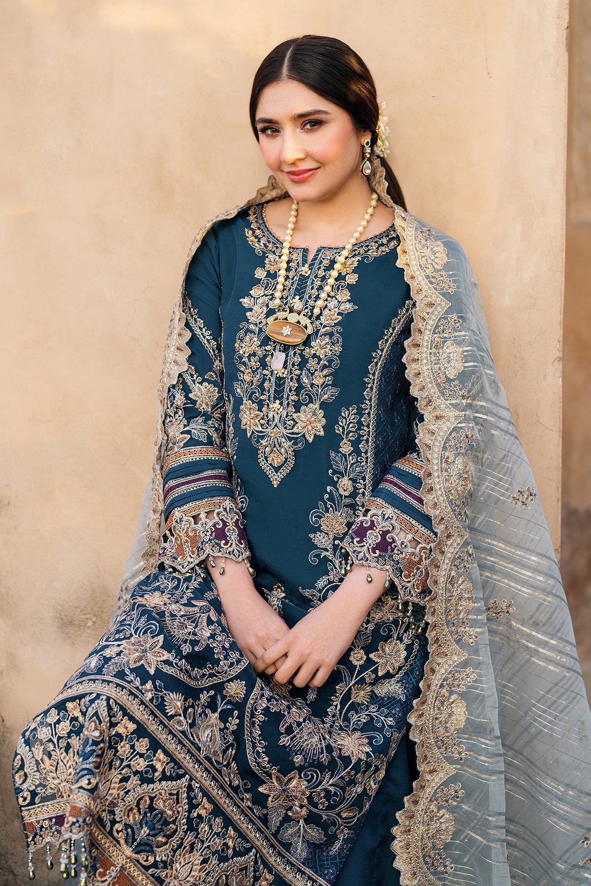 Imrozia Premium | Meeras Luxury Eid 25 | I-223 NEELAM by Imrozia Premium - Designer Dress - Type: Ladies Clothes - Available at Libayah - 100% Original