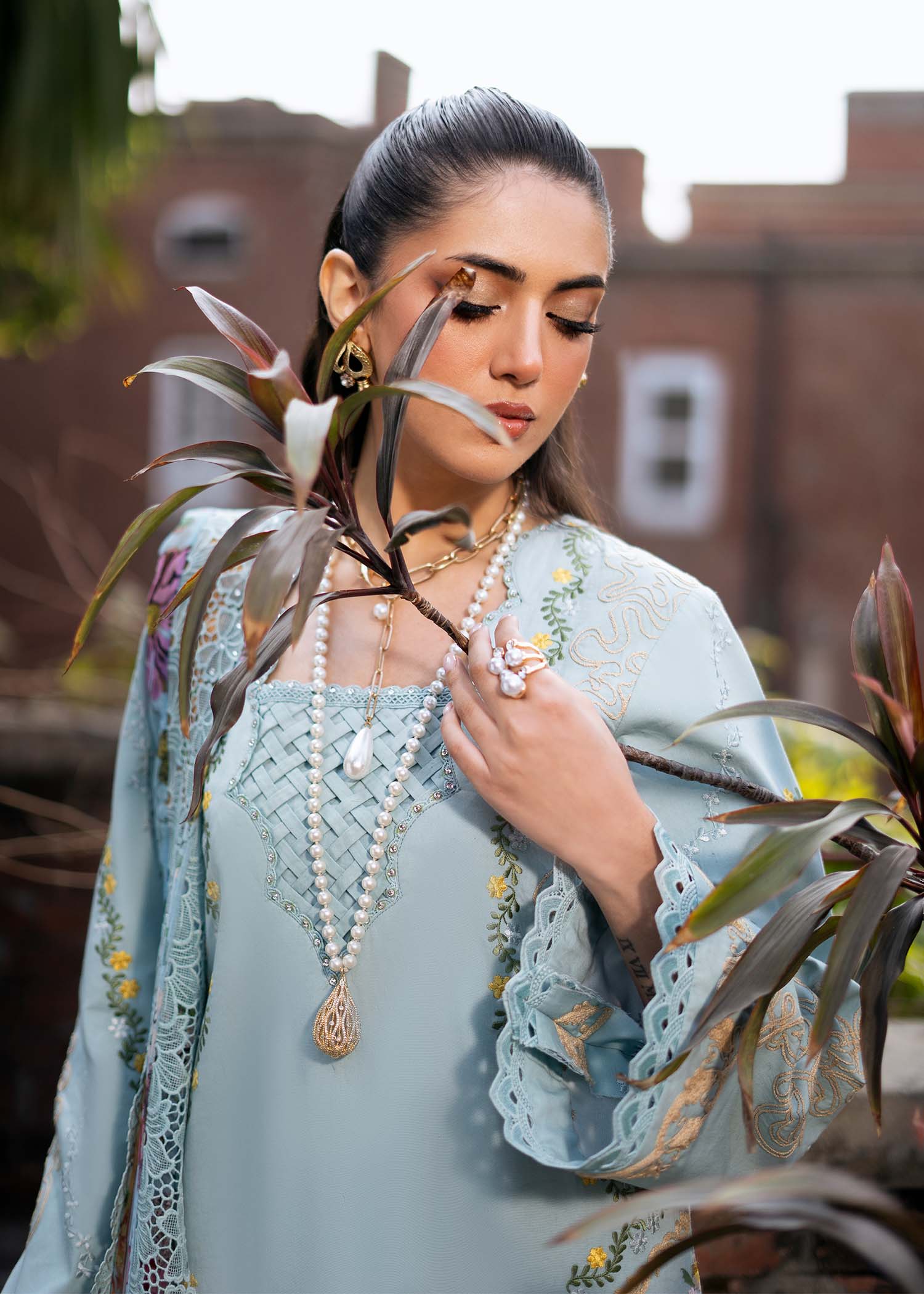 Fozia Khalid | Blossom Festive Lawn 25 |Freesia by Fozia Khalid - Designer Dress - Type: Ladies Clothes - Available at Libayah - 100% Original