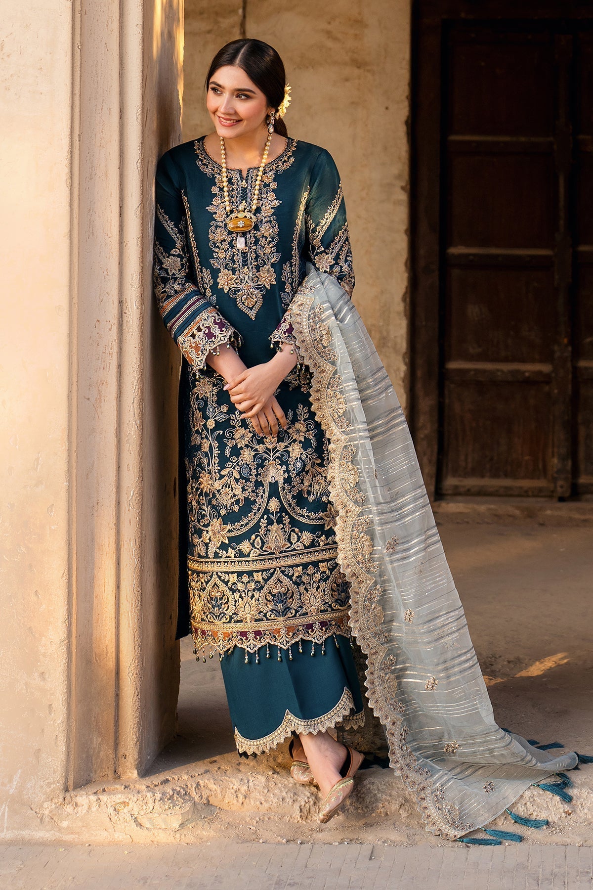 Imrozia Premium | Meeras Luxury Eid 25 | I-223 NEELAM by Imrozia Premium - Designer Dress - Type: Ladies Clothes - Available at Libayah - 100% Original