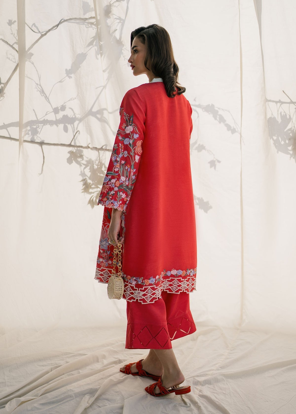 Mahgul | Samara Pret | Crimson Sun by Mahgul - Designer Dress - Type: Ladies Clothes - Available at Libayah - 100% Original