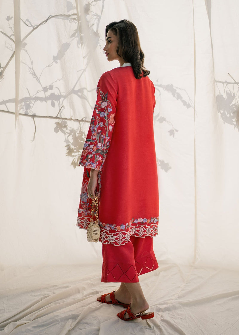 Mahgul | Samara Pret | Crimson Sun by Mahgul - Designer Dress - Type: Ladies Clothes - Available at Libayah - 100% Original
