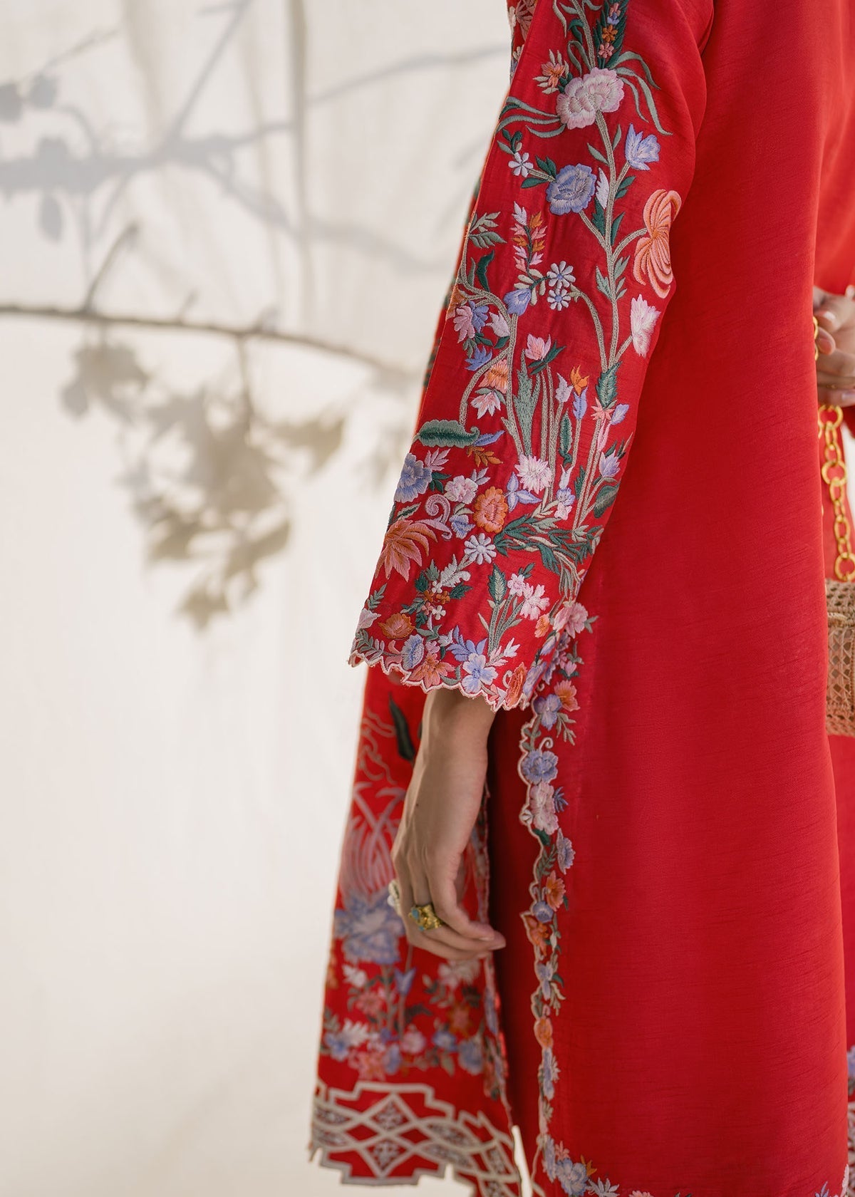 Mahgul | Samara Pret | Crimson Sun by Mahgul - Designer Dress - Type: Ladies Clothes - Available at Libayah - 100% Original