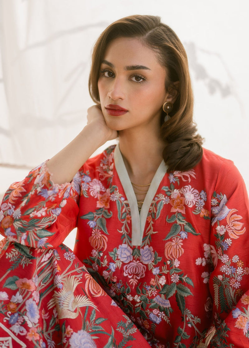 Mahgul | Samara Pret | Crimson Sun by Mahgul - Designer Dress - Type: Ladies Clothes - Available at Libayah - 100% Original