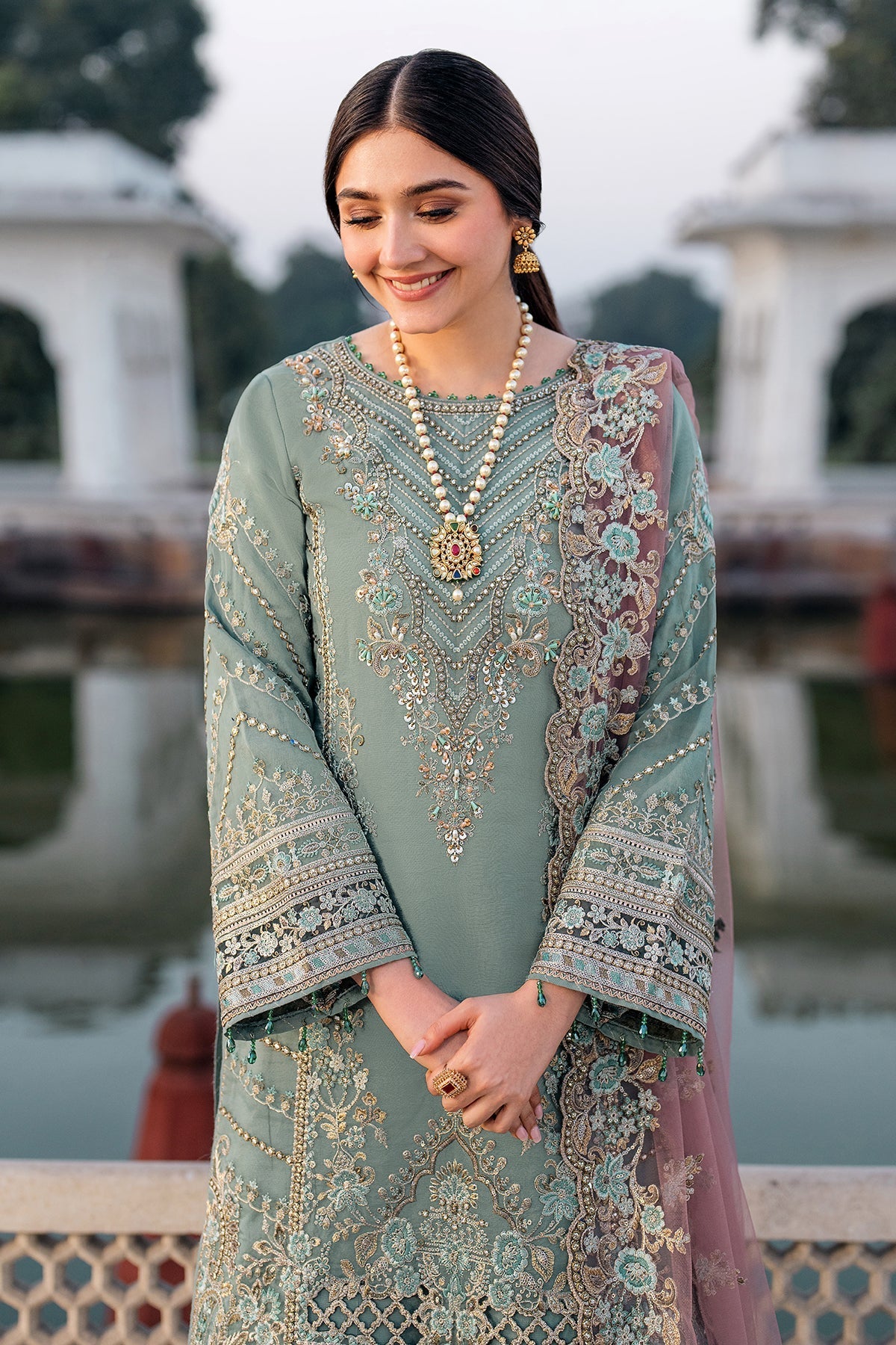 Imrozia Premium | Meeras Luxury Eid 25 | I-221 ZAMURD by Imrozia Premium - Designer Dress - Type: Ladies Clothes - Available at Libayah - 100% Original
