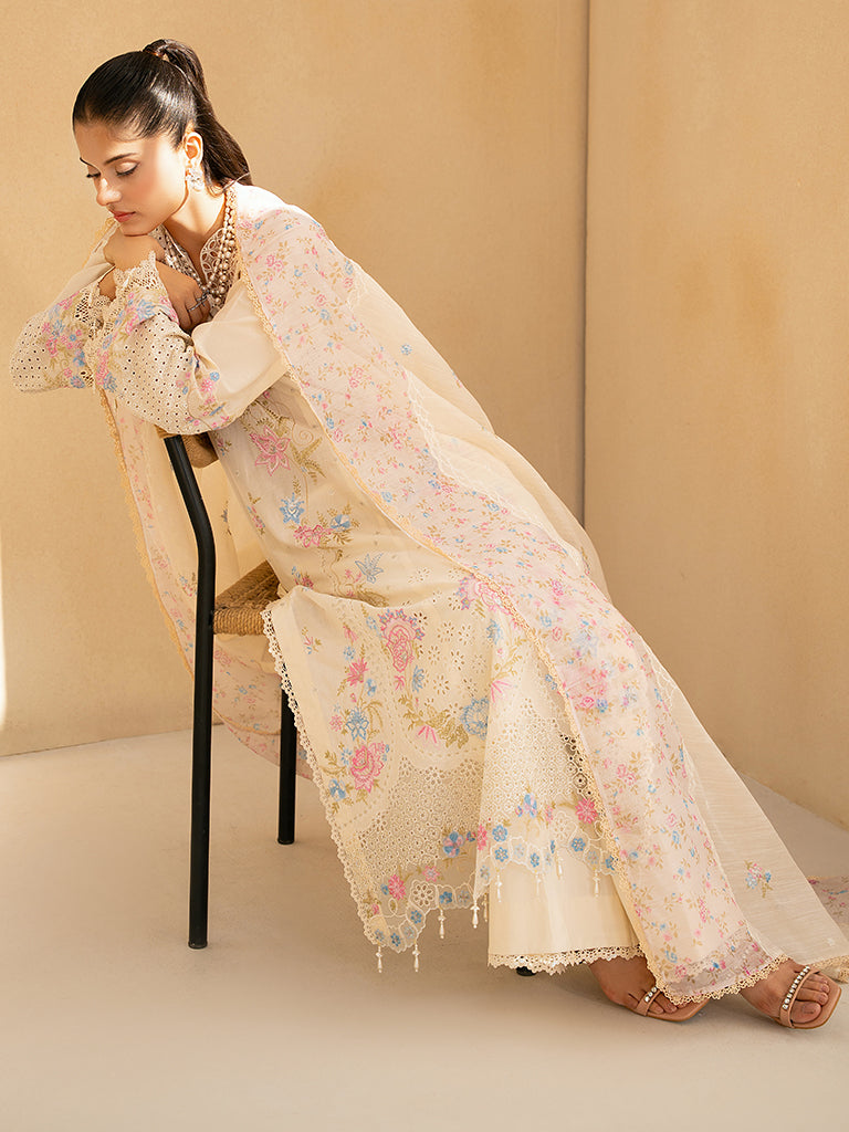 Rajbari | Jahaan Premium Festive Lawn | AIRA (Jahan) 2-A by Rajbari - Designer Dress - Type: Ladies Clothes - Available at Libayah - 100% Original