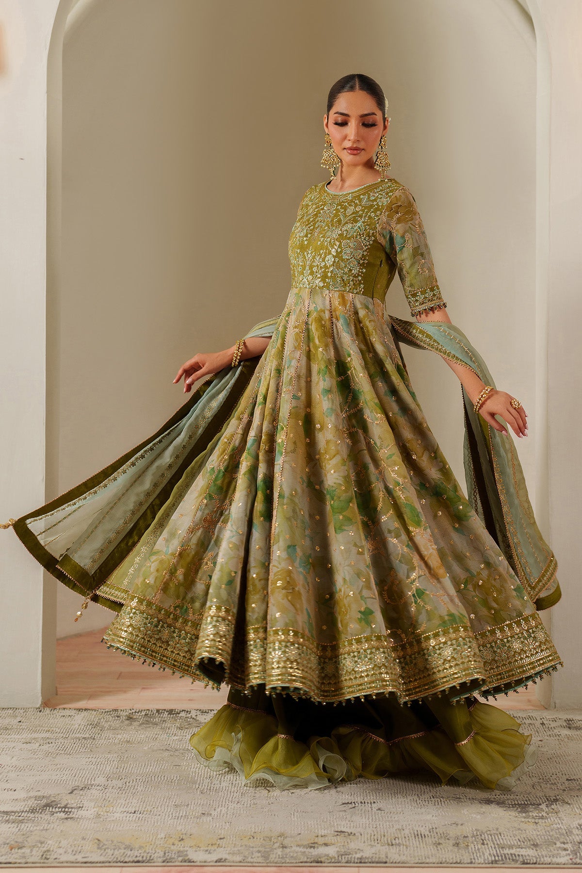 Alizeh | Fleur Chiffon |  AF-CH-2195-Renee by Alizeh - Designer Dress  - Type : Ladies Clothes - Available at Libayah - 100% Original 