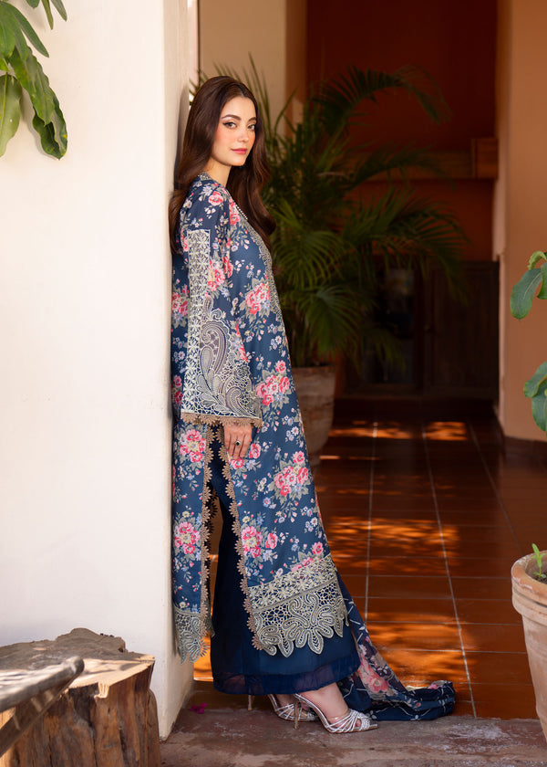 Myeesha | Lamhay Luxury Lawn 25 | Zohra by Myeesha - Designer Dress - Type: Ladies Clothes - Available at Libayah - 100% Original