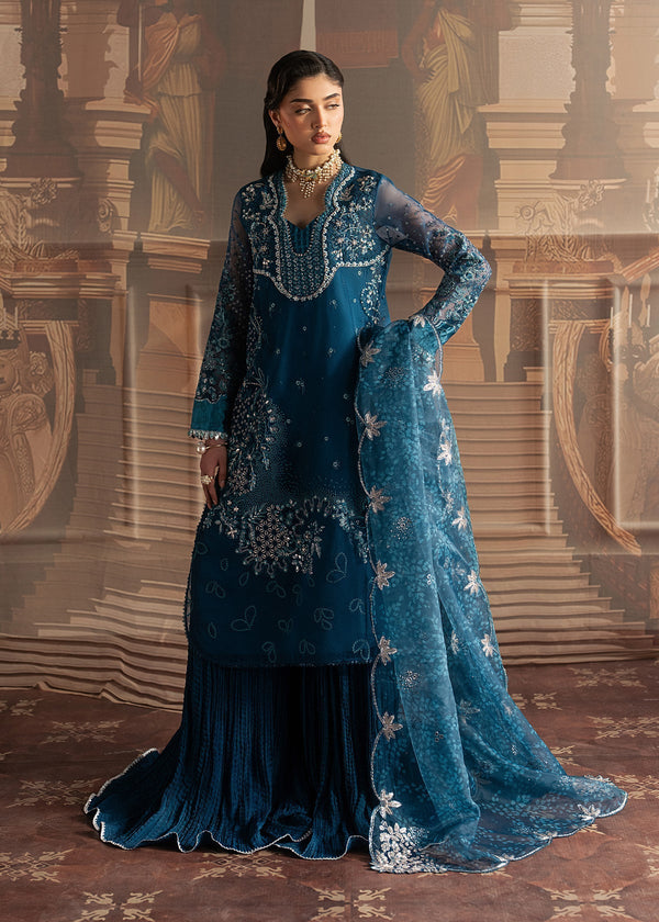 Sadaf Fawad Khan | Roya Lumiere | Marine Elan by Sadaf Fawad Khan - Designer Dress  - Type : Ladies Clothes - Available at Libayah - 100% Original 