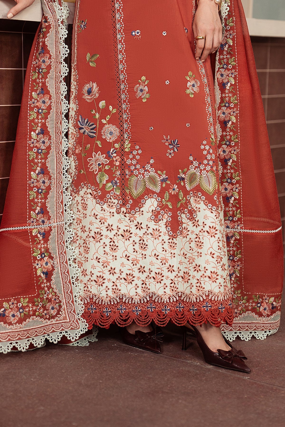 Afrozeh | Basic Pret 26 RTW | NACRE by Afrozeh - Designer Dress  - Type : Ladies Clothes - Available at Libayah - 100% Original 