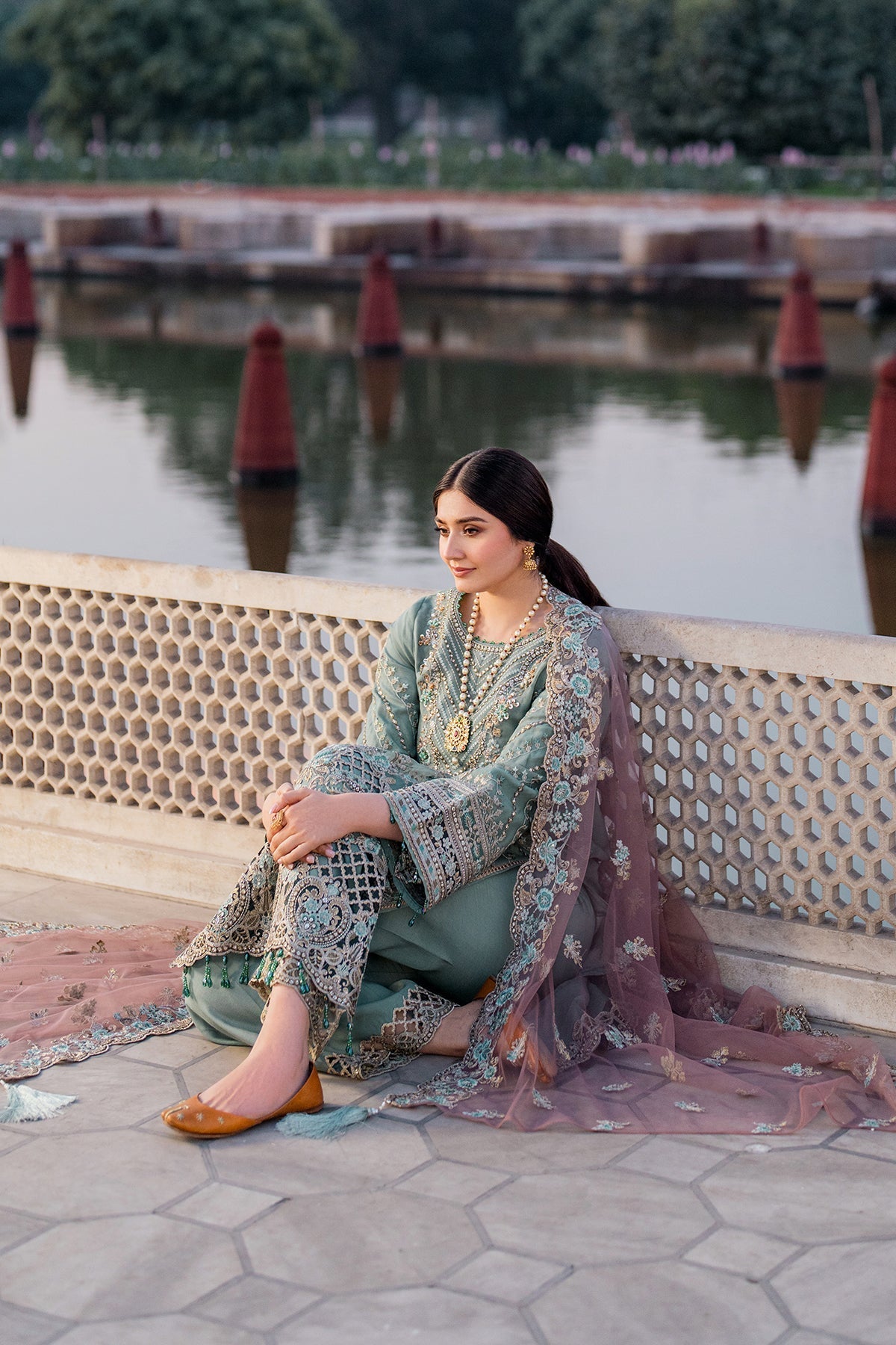 Imrozia Premium | Meeras Luxury Eid 25 | I-221 ZAMURD by Imrozia Premium - Designer Dress - Type: Ladies Clothes - Available at Libayah - 100% Original