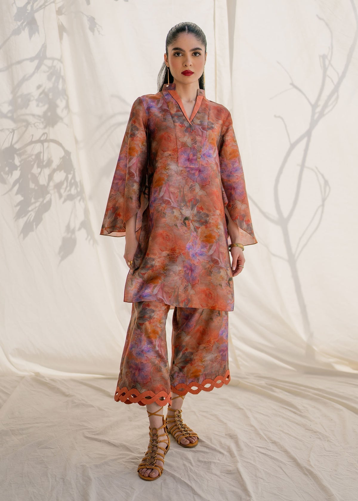 Mahgul | Samara Pret | Coral Sea by Mahgul - Designer Dress - Type: Ladies Clothes - Available at Libayah - 100% Original