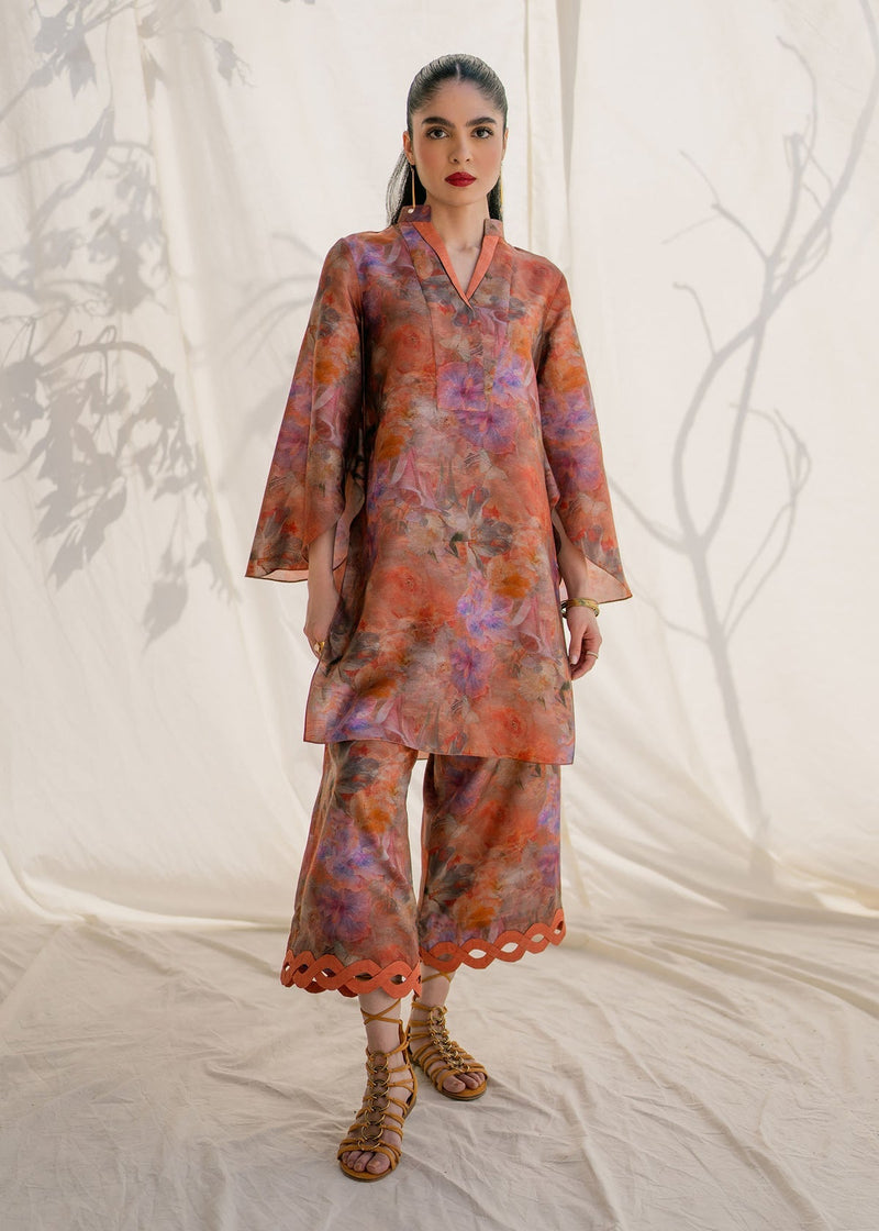 Mahgul | Samara Pret | Coral Sea by Mahgul - Designer Dress - Type: Ladies Clothes - Available at Libayah - 100% Original