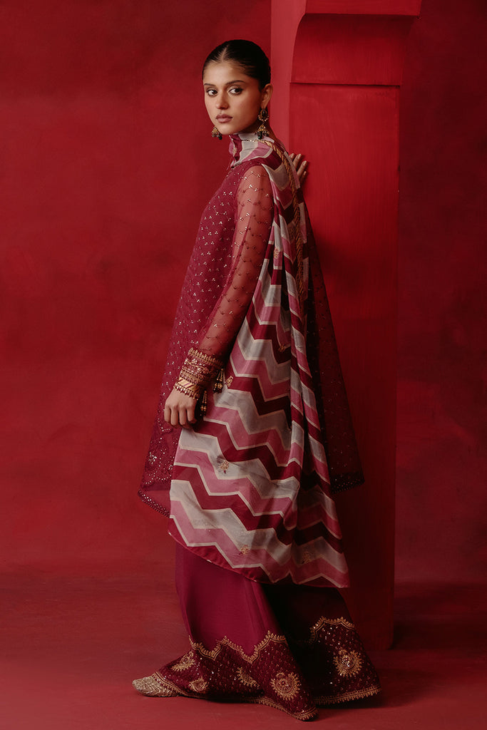 Cross Stitch | Luxe Atelier 24 | RED OCHRE by Cross Stitch - Designer Dress - Type: Ladies Clothes - Available at Libayah - 100% Original