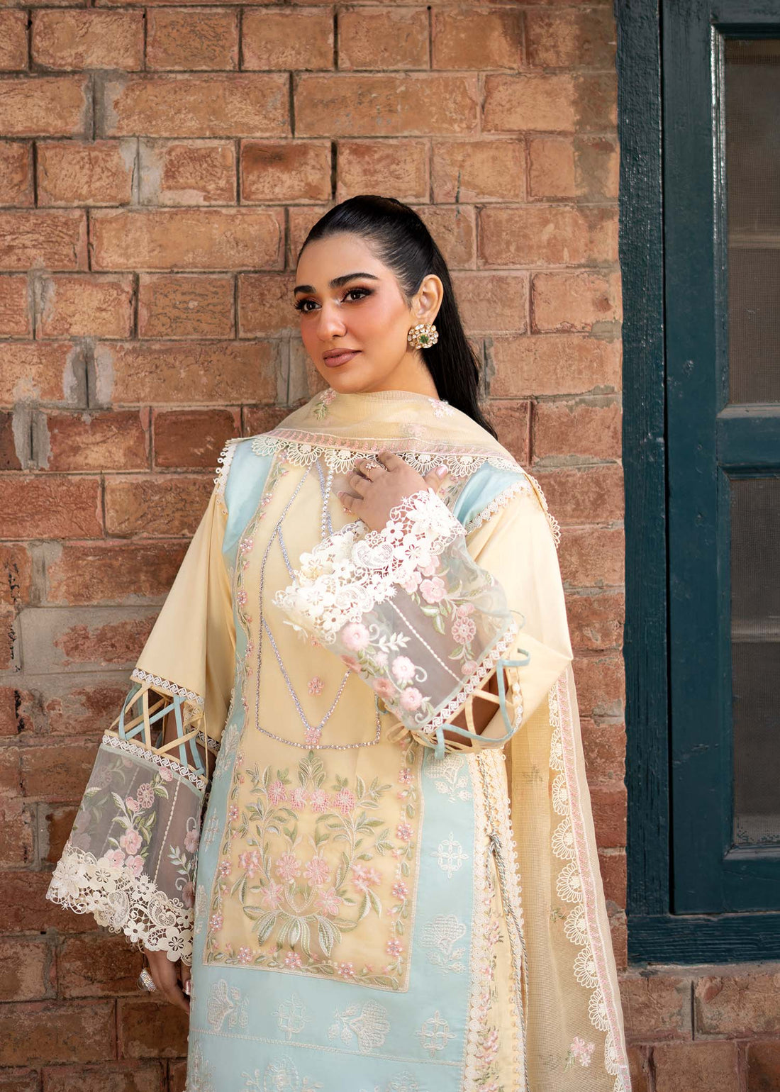 Fozia Khalid | Blossom Festive Lawn 25 | Primrose by Fozia Khalid - Designer Dress - Type: Ladies Clothes - Available at Libayah - 100% Original