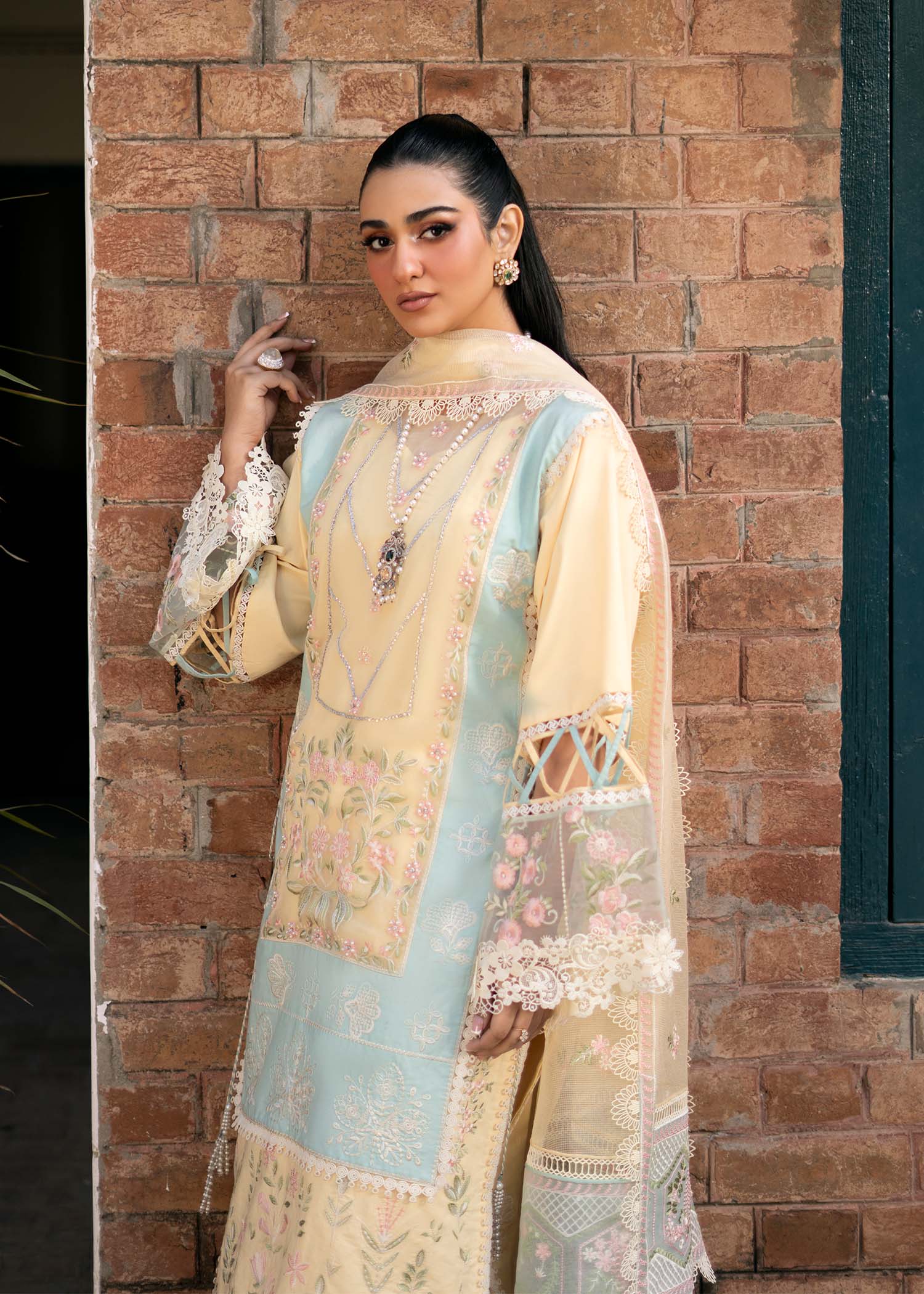 Fozia Khalid | Blossom Festive Lawn 25 | Primrose by Fozia Khalid - Designer Dress - Type: Ladies Clothes - Available at Libayah - 100% Original