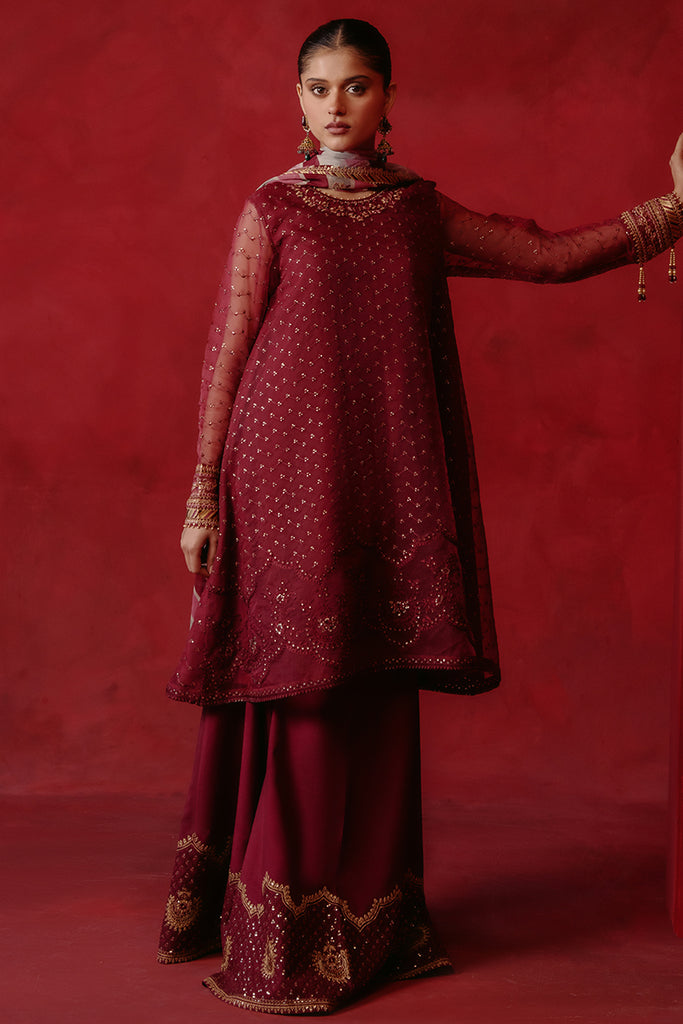 Cross Stitch | Luxe Atelier 24 | RED OCHRE by Cross Stitch - Designer Dress - Type: Ladies Clothes - Available at Libayah - 100% Original