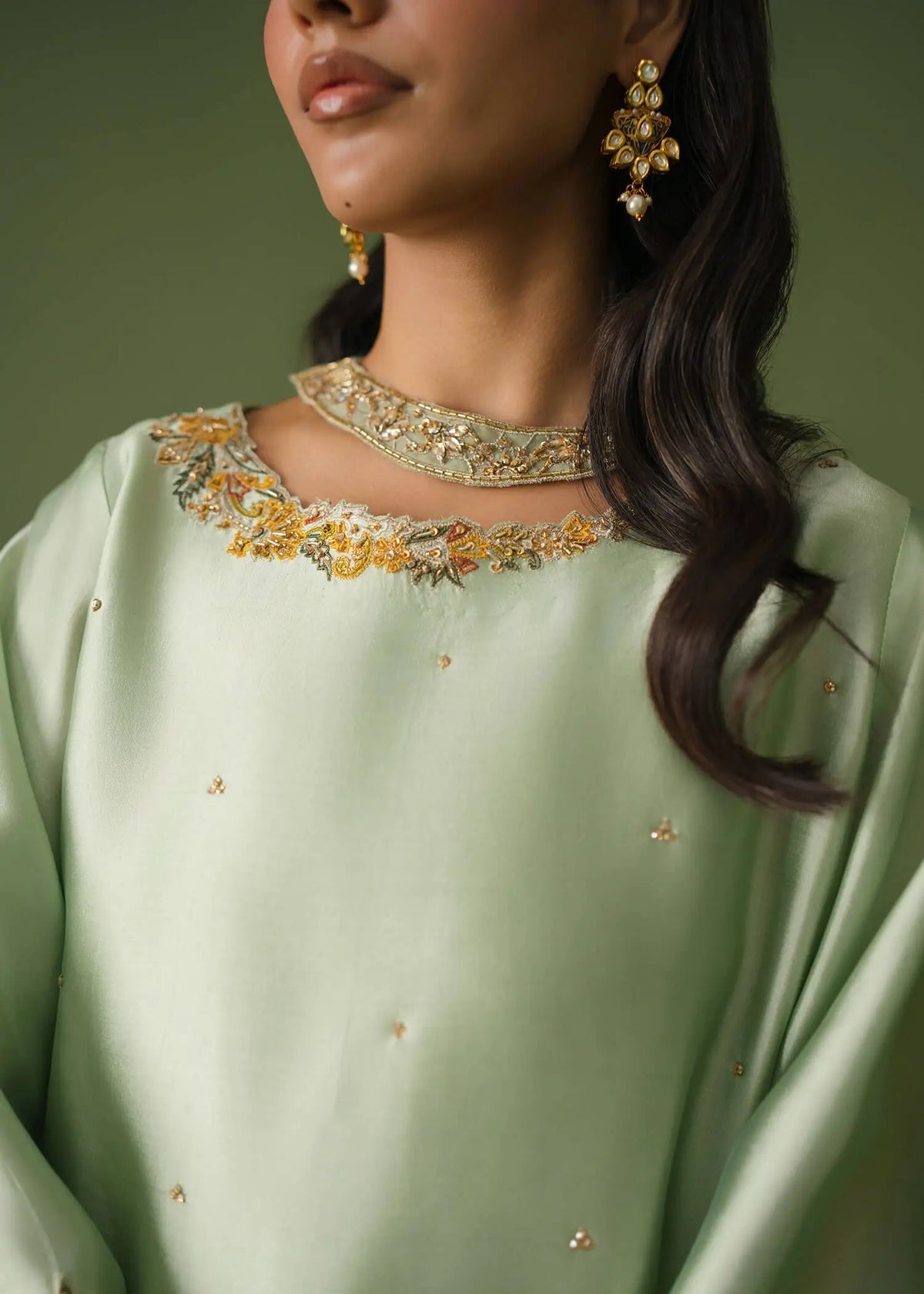 Jeem | Celestial Luxe Formals |LAYL GREEN by Jeem - Designer Dress  - Type : Ladies Clothes - Available at Libayah - 100% Original 